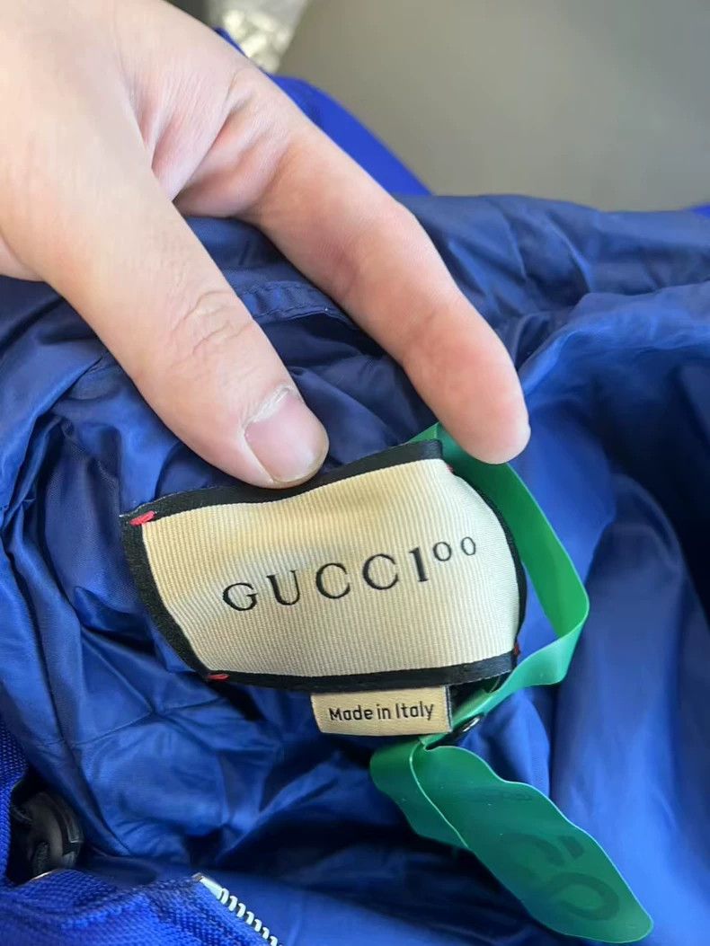 Gucci Gucci 100 Series Blue Hooded Nylon Jacket 2502-Nextarrow Size US M / EU 48-50 / 2 - 5 Thumbnail