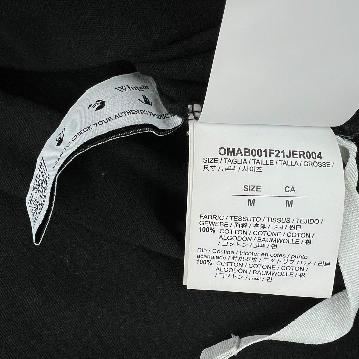 Off-White Off-White Caravaggio Black Long Sleeve T Shirt Size US S / EU 44-46 / 1 - 5 Thumbnail