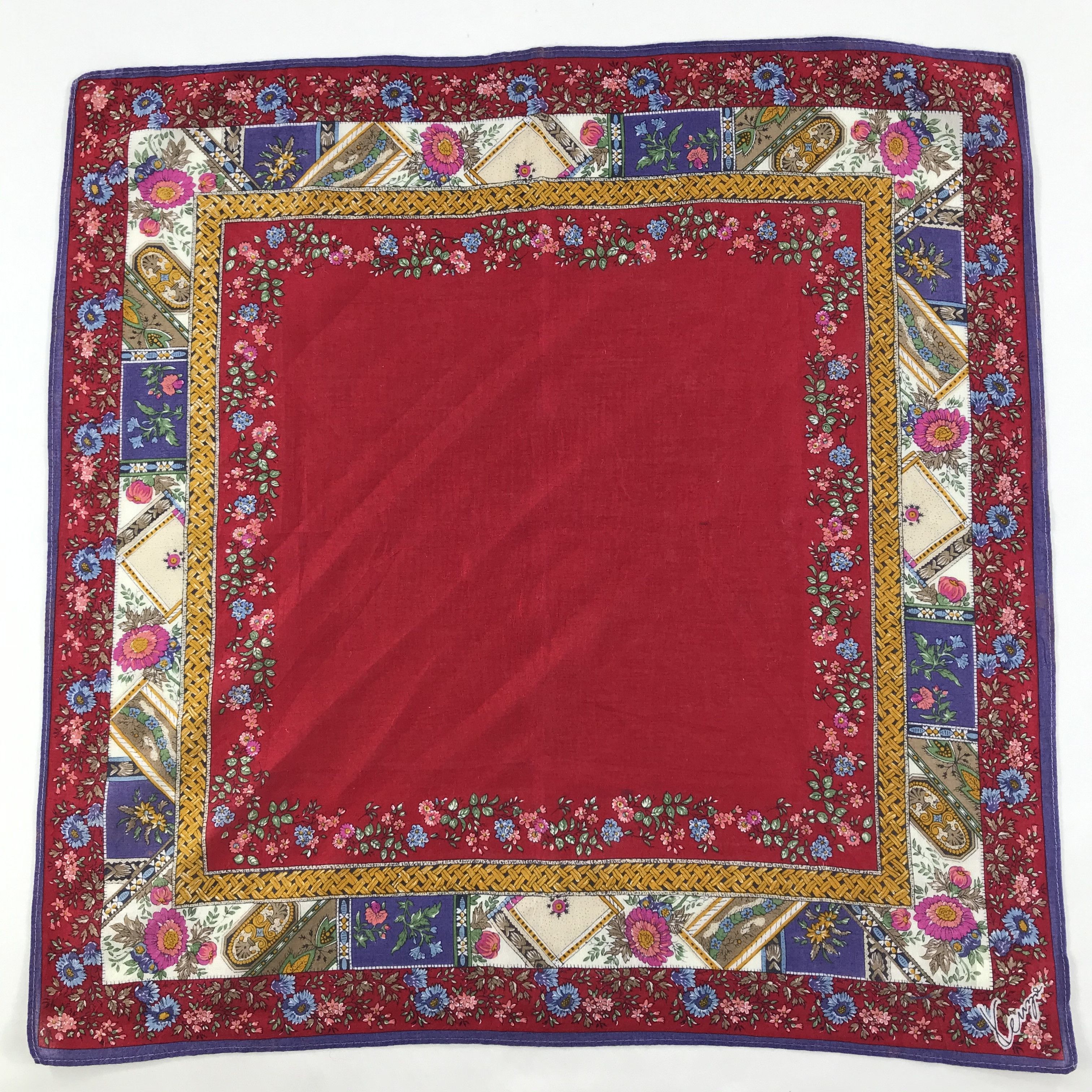 Kenzo × Vintage Kenzo Bandana / Handkerchief / Neckerchief - S1487 Size ONE SIZE - 1 Thumbnail