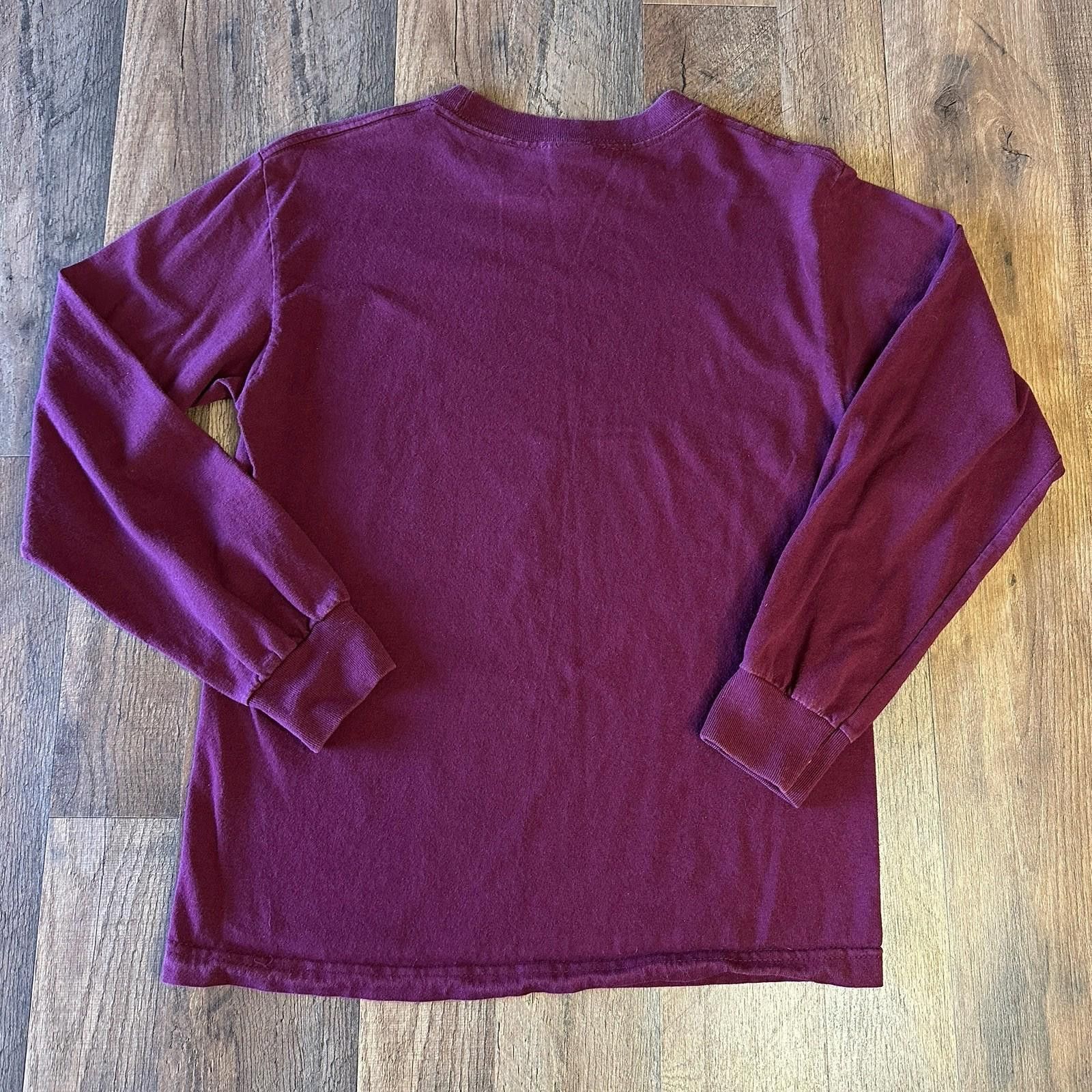 Obey OBEY Worldwide Mens Tee Long Sleeve Maroon Fits Like X-small Size US XS / EU 42 / 0 - 3 Thumbnail