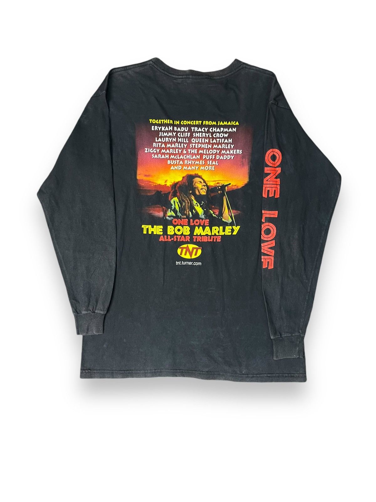 Bob Marley × Rap Tees × Vintage Vintage Bob Marley One Love All Star Tribute Shirt Size US L / EU 52-54 / 3 - 1 Thumbnail