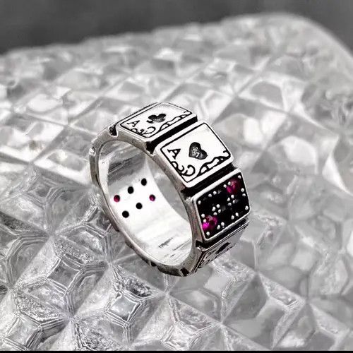 Japanese Brand × Vintage Vintage style deck of cards ace ring Size ONE SIZE - 3 Thumbnail