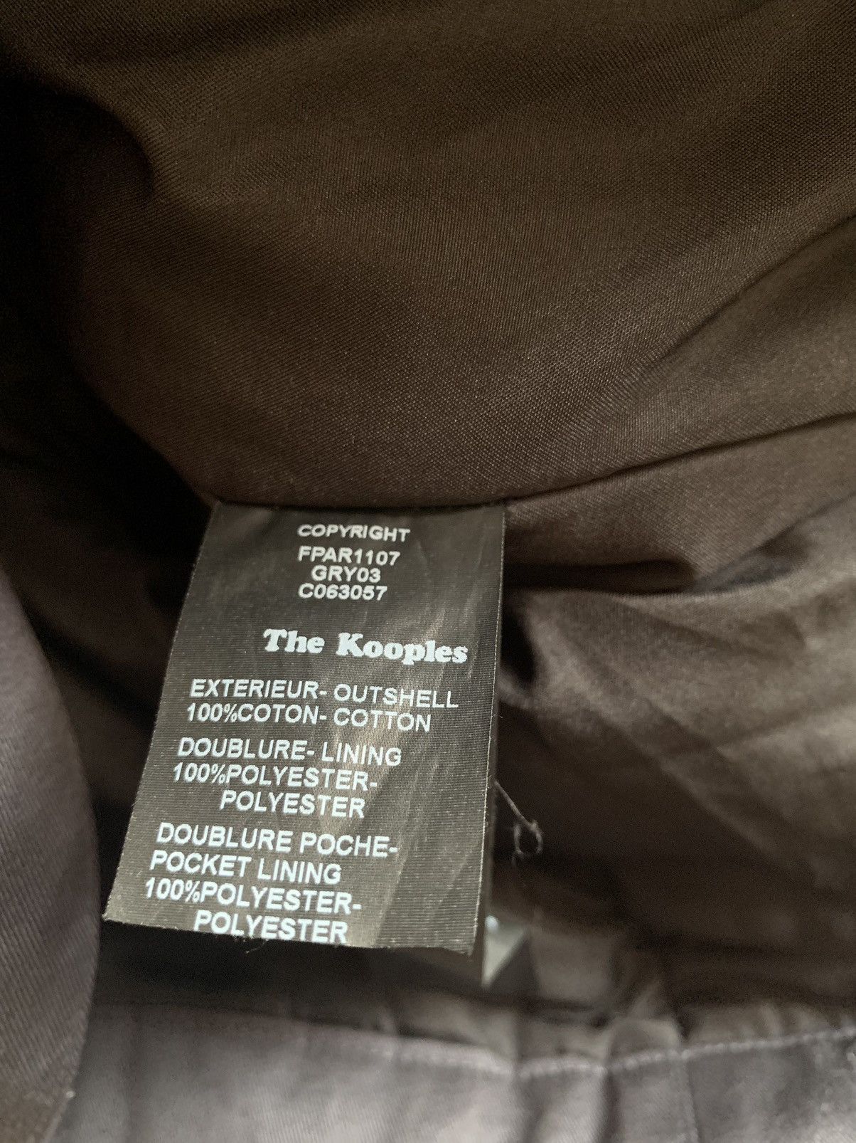 The Kooples Double-Breasted Trench Coat Jacket ysl gucci