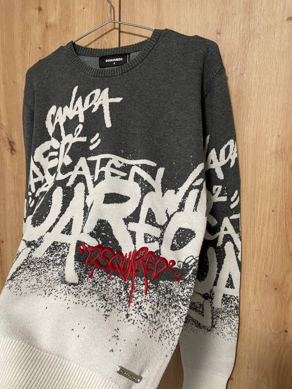Dsquared2 DSQURED2 OVERPRINTED GRAFFITI RARE SWEATER/ SWEATSHIRT Size US S / EU 44-46 / 1 - 1 Thumbnail