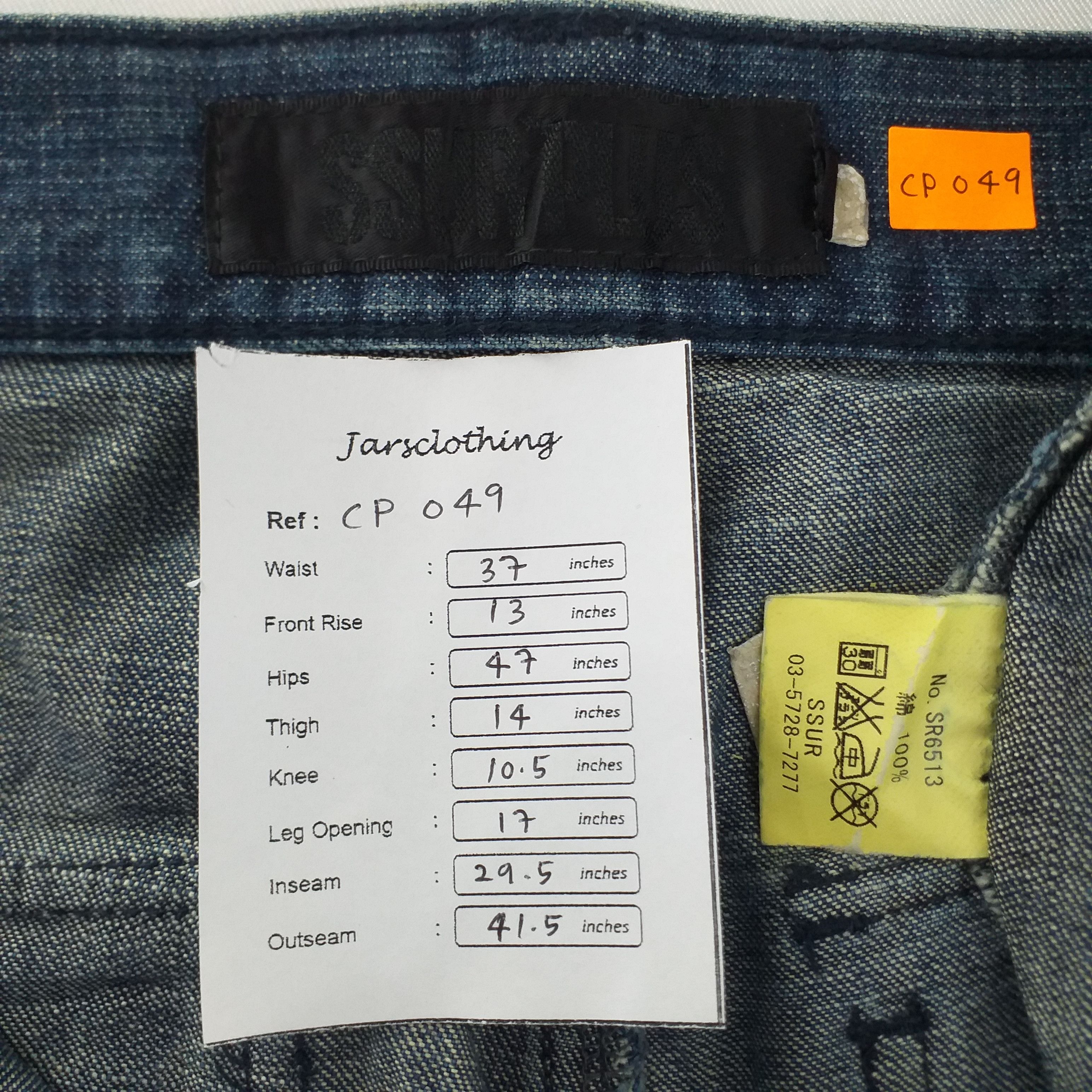 Japanese Brand Ssur Plus Japanese Brand Cargo Jeans -CP049 Size US 37 - 13 Thumbnail
