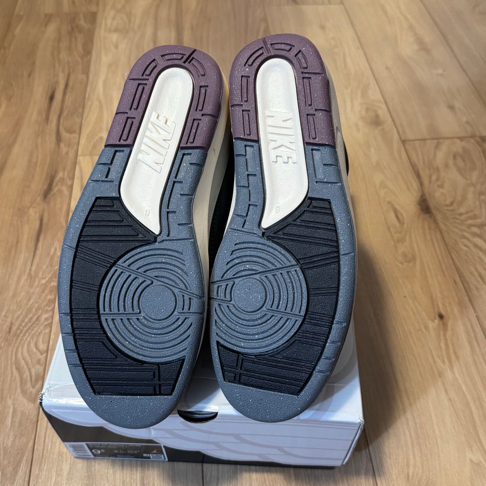 Jordan Brand •NEW• Air Jordan 2 Retro 'NOIR MAUVE' Sneakers • 8M / 9.5W Size US 9.5 / IT 39.5 - 7 Thumbnail