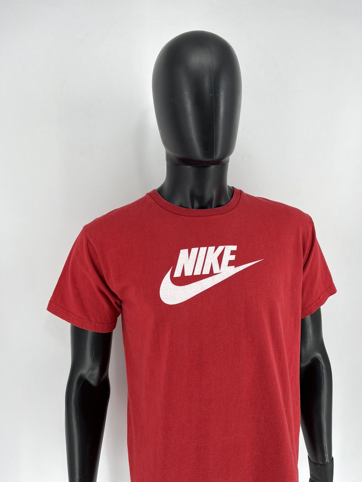 Nike × Vintage Vintage Y2K Nike Center Swoosh Logo T-Shirt Size US L / EU 52-54 / 3 - 3 Thumbnail