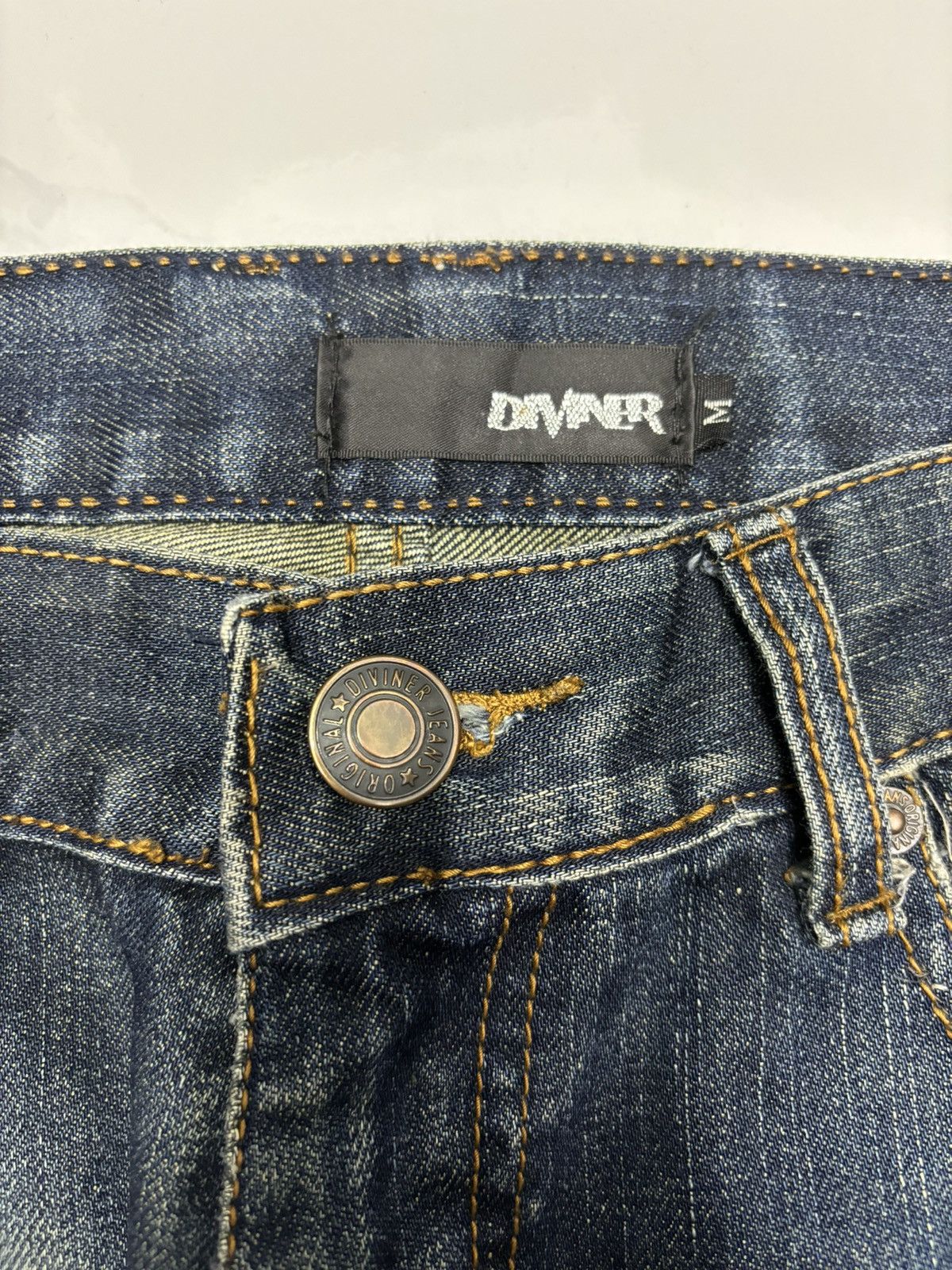 14th Addiction 1990s DIVINER CLAW MARK DISTRESSED DENIM PUNK JEANS Size US 32 / EU 48 - 9 Thumbnail