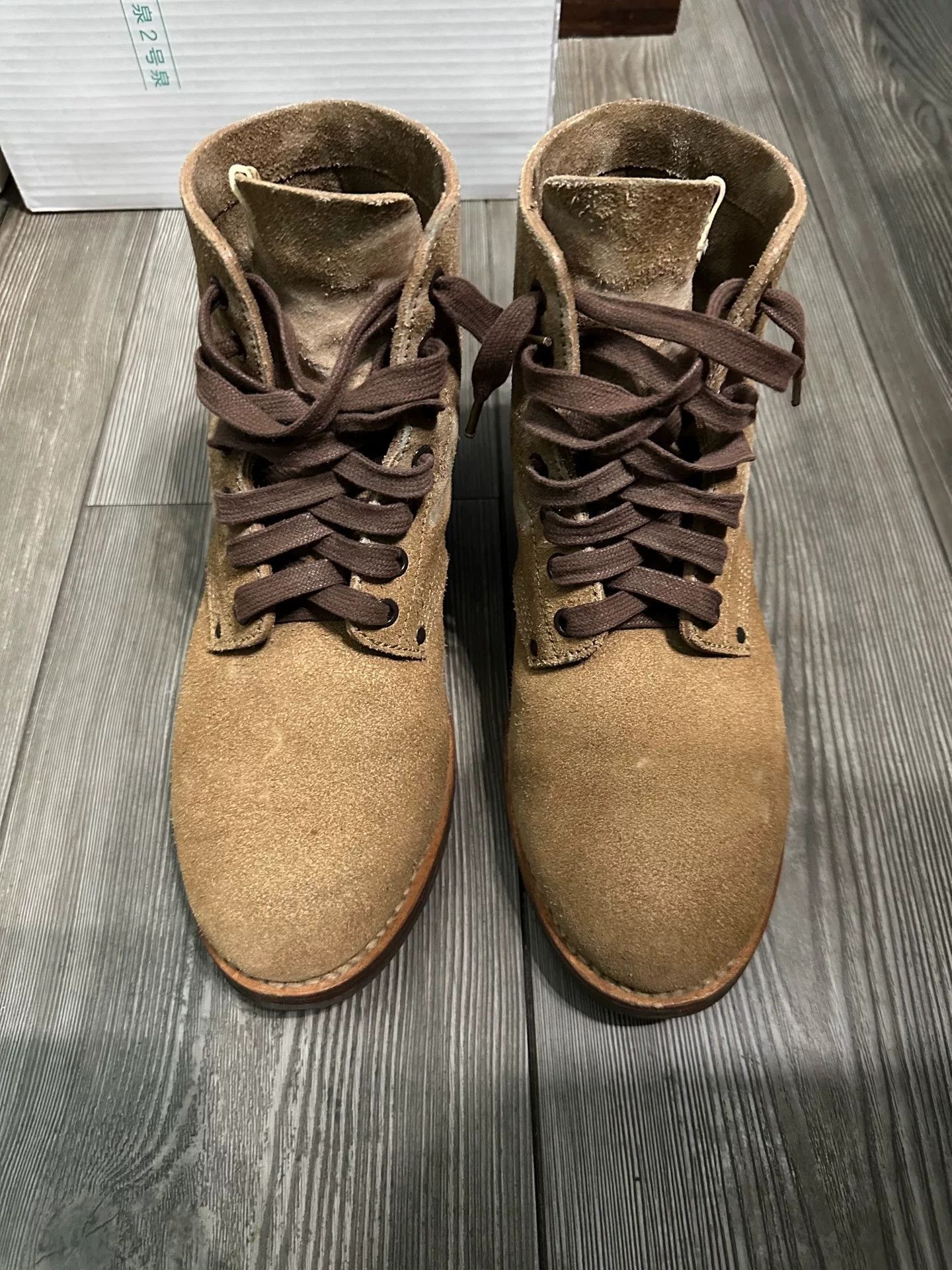 Visvim Marshal Boots in Veg Suede