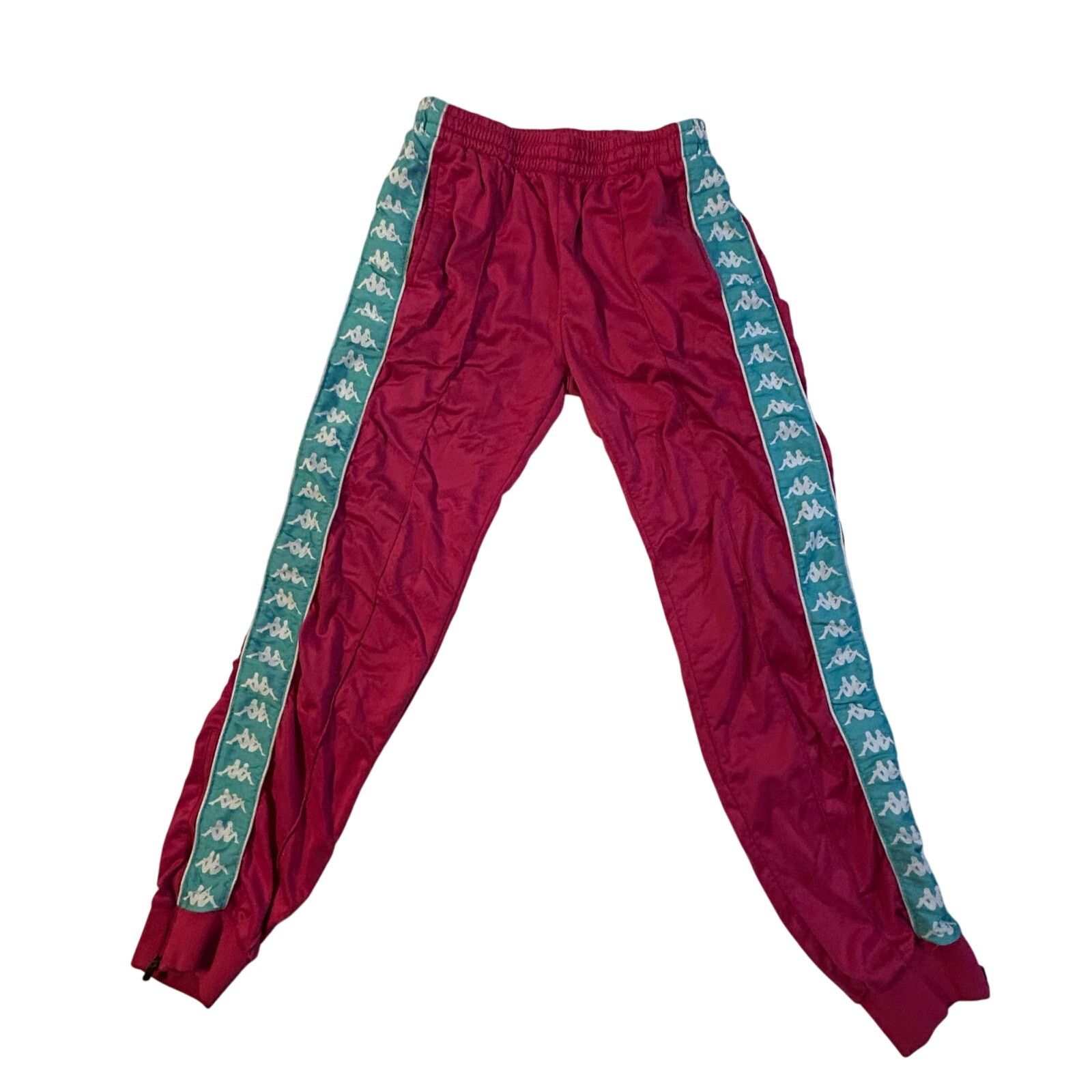 Kappa Kappa Iconic Track Joggers - Retro Red Aqua Women’s Size 0 Size 25" / US 0 / IT 36 - 1 Thumbnail