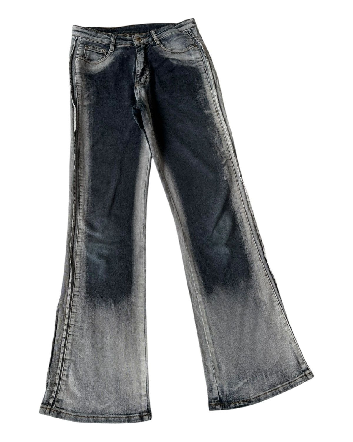 Tornado Mart 💥FLARE💥T&T FLARED JEANS BOOTCUT TWO TONE DENIM Size US 28 / EU 44 - 7 Thumbnail