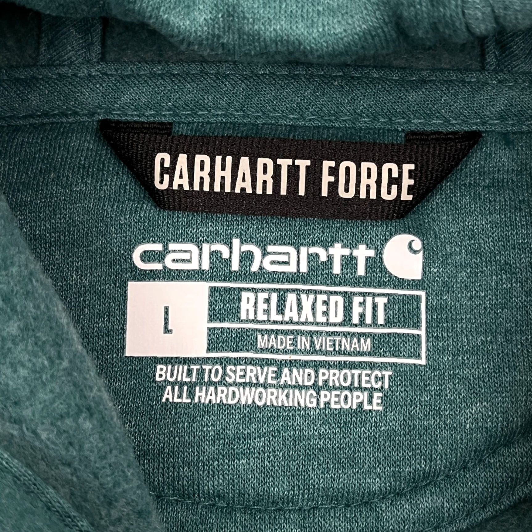 Carhartt Carhartt Force Hoodie Mens L Relaxed Green Fleece Workwear Pullover Sweatshirt Hooded Size US L / EU 52-54 / 3 - 4 Thumbnail