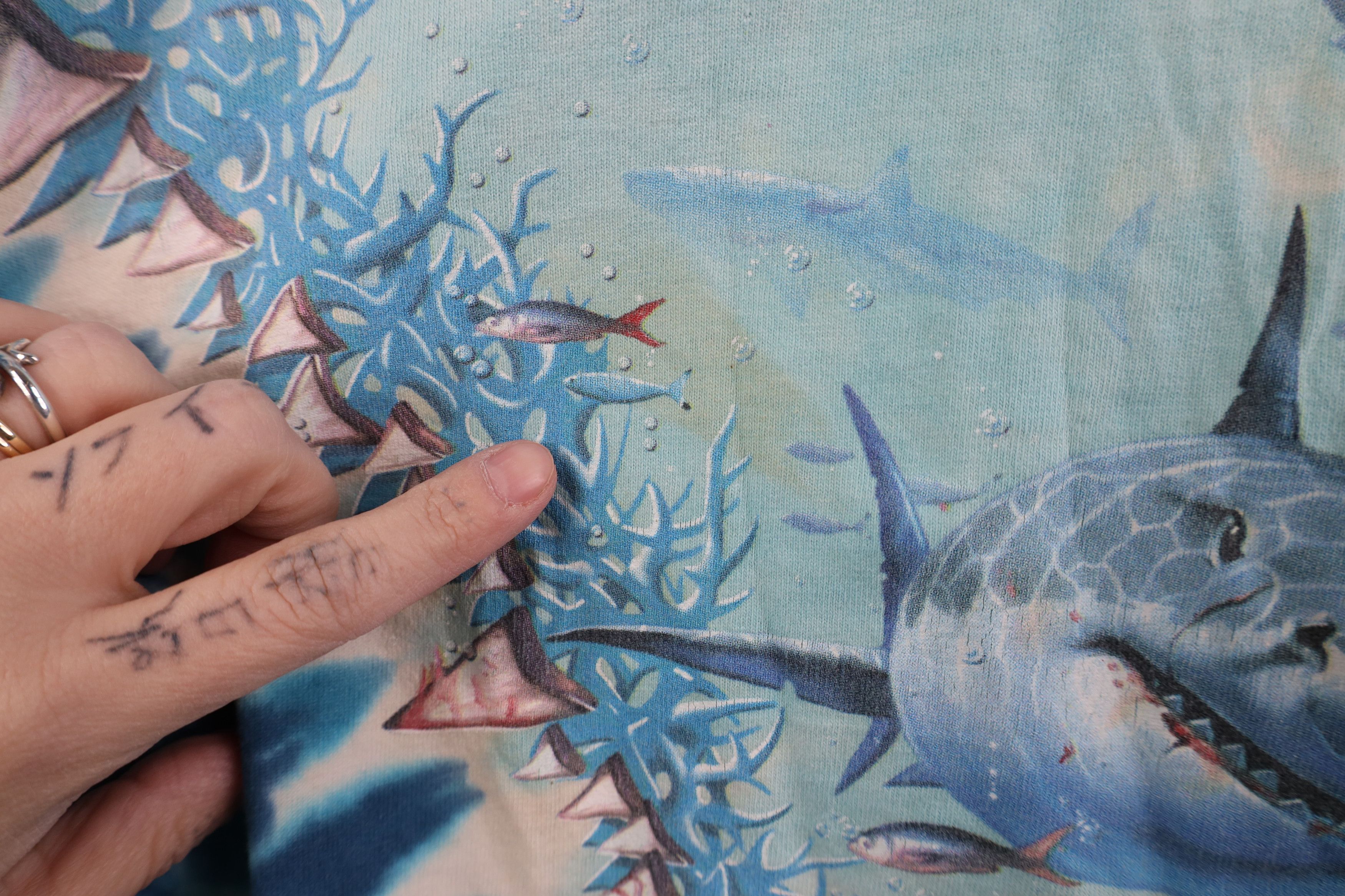 Liquid Blue Vintage 90s Liquid Blue Fish All Over Print T-Shirt USA Size US XL / EU 56 / 4 - 13 Thumbnail