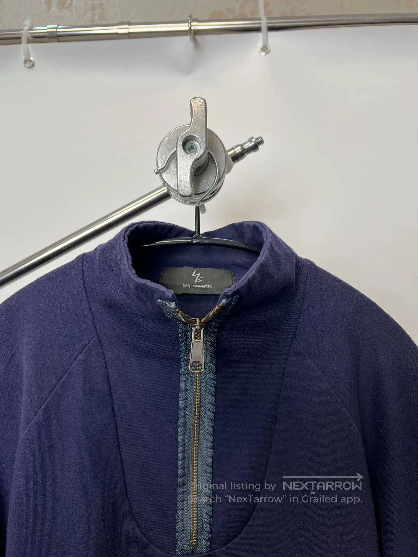 Yohji Yamamoto Yohji Yamamoto Zip Neck Long Sleeve Sweatshirt. Size US L / EU 52-54 / 3 - 3 Thumbnail