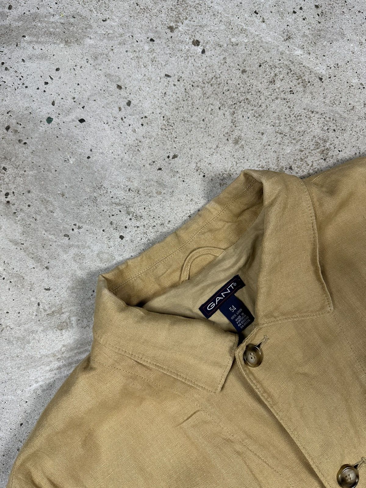 Gant Vintage 90s Gant USA Linen French Chore Coat Jacket Size US XL / EU 56 / 4 - 10 Thumbnail
