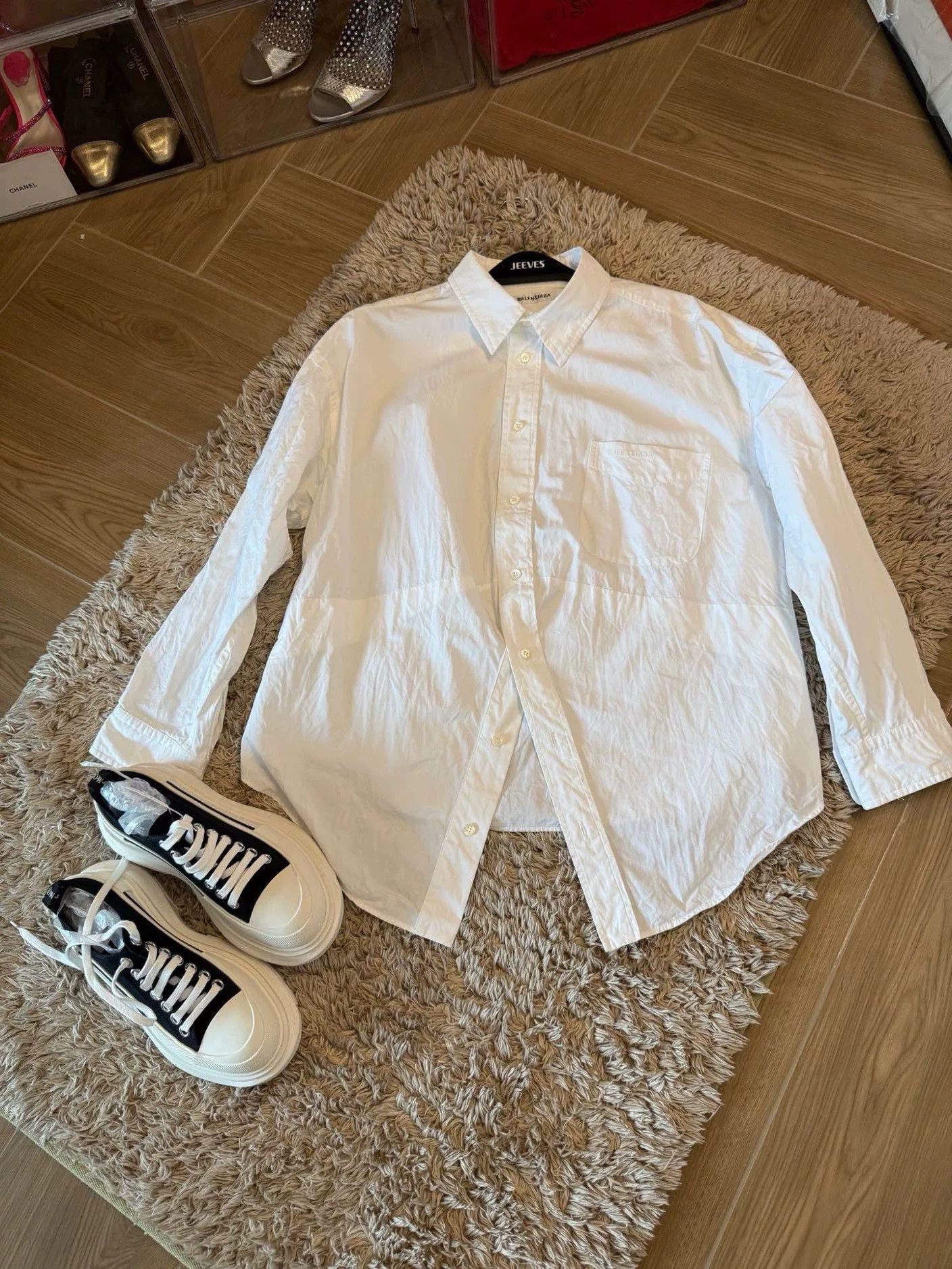 Balenciaga Balenciaga Oversized White Shirt Size M / US 6-8 / IT 42-44 - 1 Thumbnail