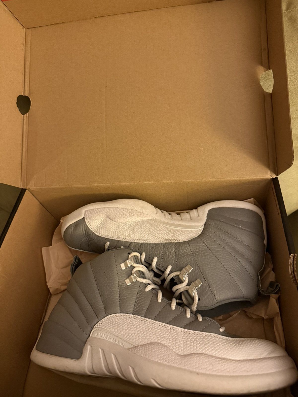 Jordan Brand Air Jordan 12 Stealth Retro cool grey OG Box size 10.5 EXC! Size US 10.5 / EU 43-44 - 4 Thumbnail