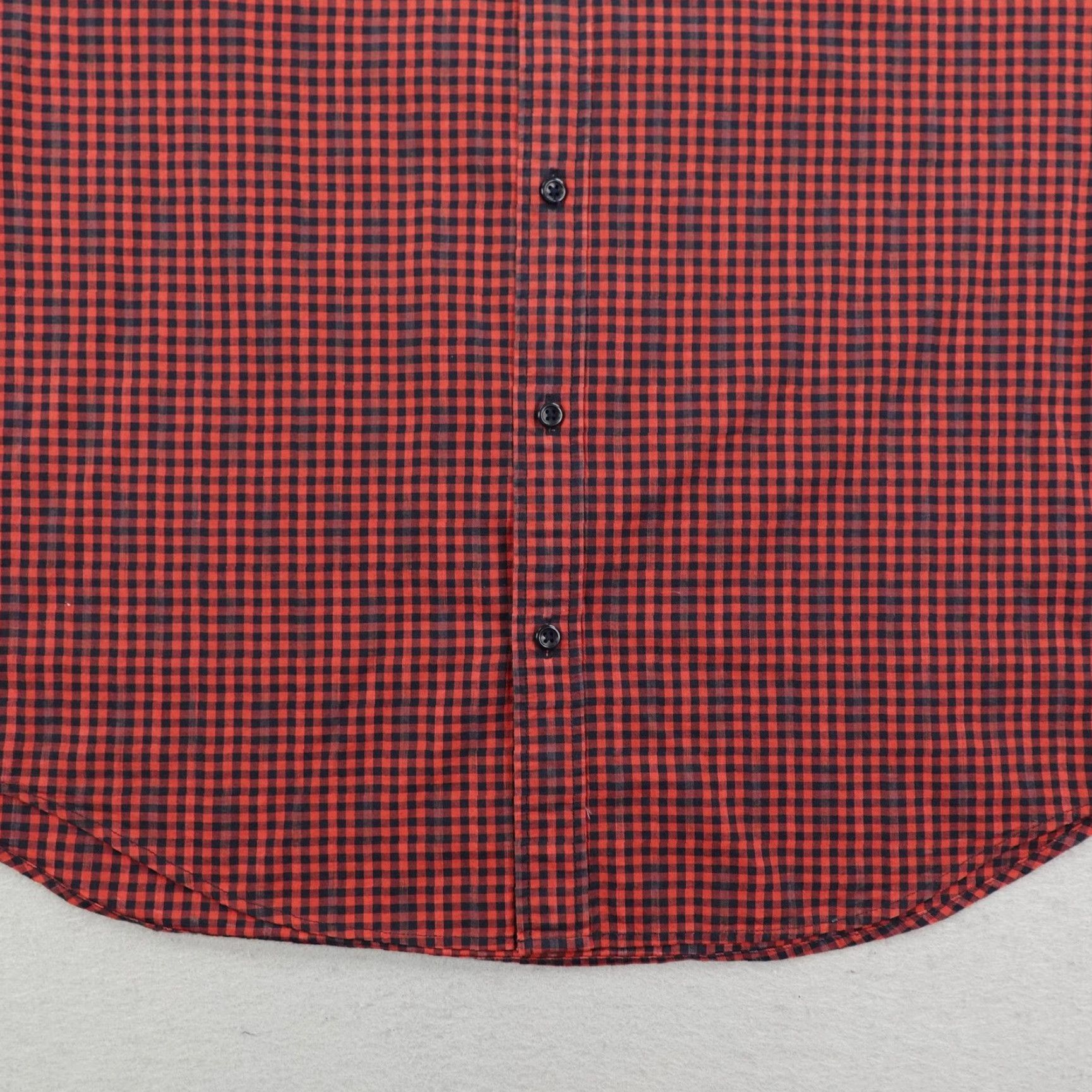 Outerknown VINTAGE Outerknown Shirt Mens Large Red Blue Gingham Plaid Button Up Organic Cotton Camp Size US L / EU 52-54 / 3 - 4 Thumbnail