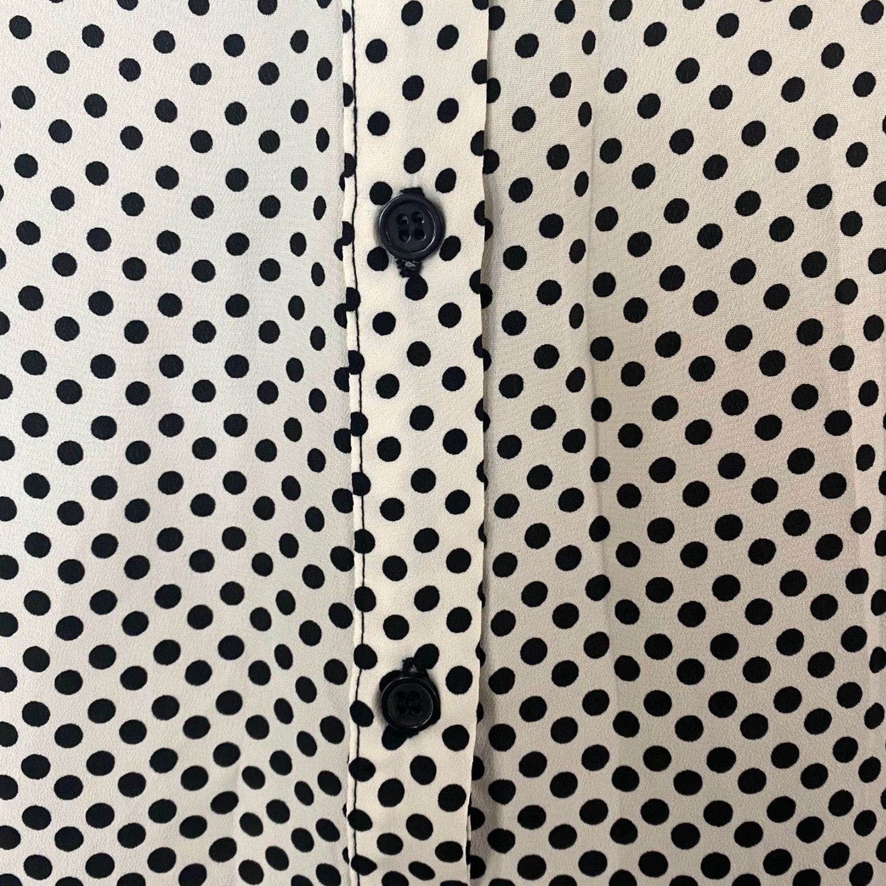 Vintage New York & Company Blouse Sleeveless Ombre Polka Dot Women's Medium White Black Size M / US 6-8 / IT 42-44 - 7 Thumbnail