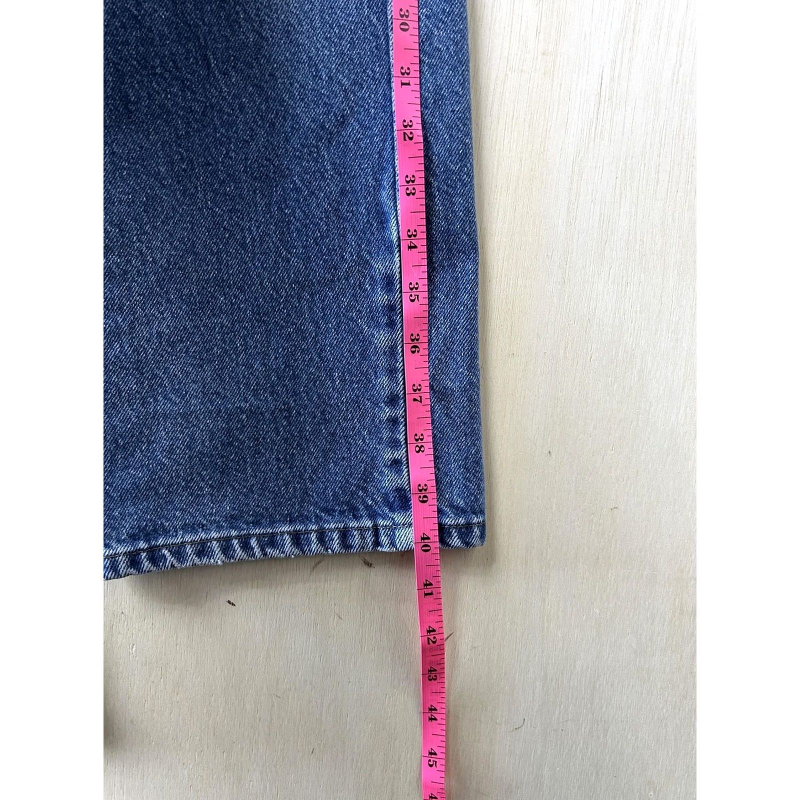 Lee Vintage Lee Jeans Mens 40x32 Relaxed Fit Medium Wash Blue Denim Straight Casual Jeans Size US 40 / EU 56 - 5 Thumbnail