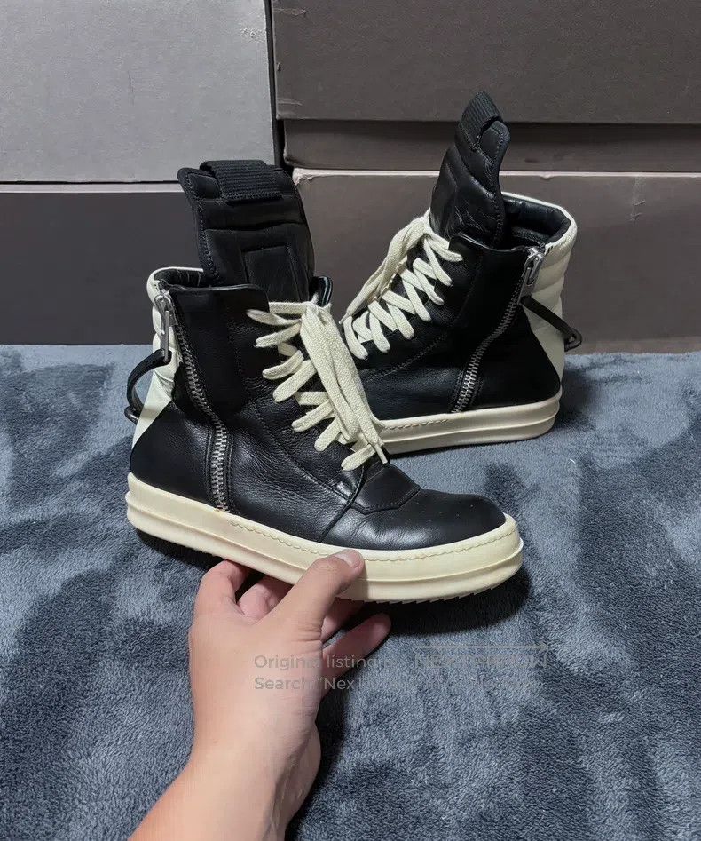 Rick Owens Rick Owens Leather Inverted Triangle with Iron Hook Size US 4.5 / IT 34.5 - 3 Thumbnail