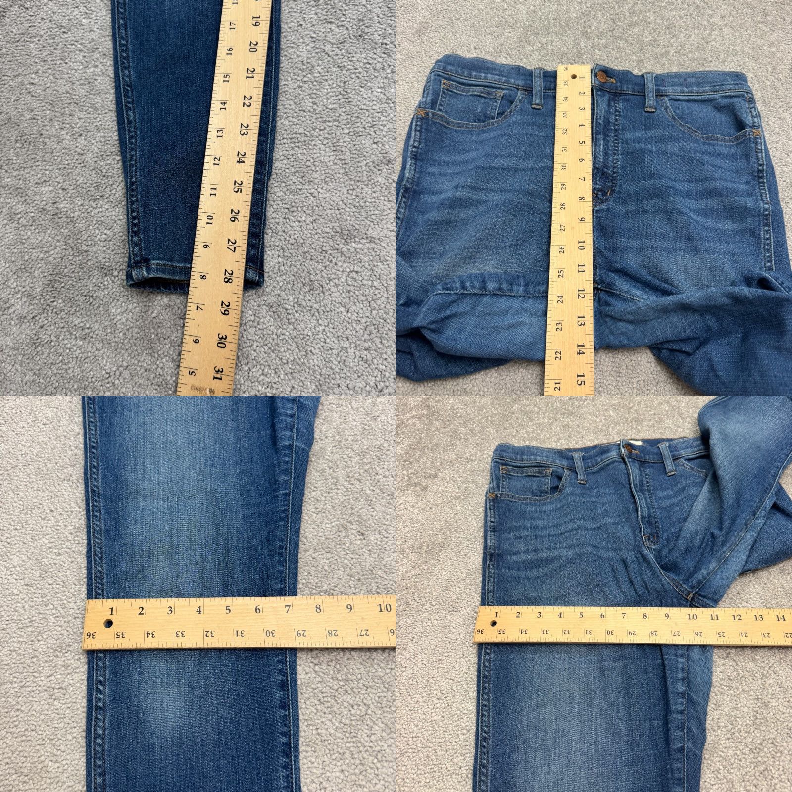 Madewell Madewell Jeans Womens Skinny Denim 31 High Rise Dark Wash Stretch City Grunge Outdoor Streetwear Preppy Mens Womens Boys Girls Size 24" / US 00 / IT 34 - 10 Thumbnail