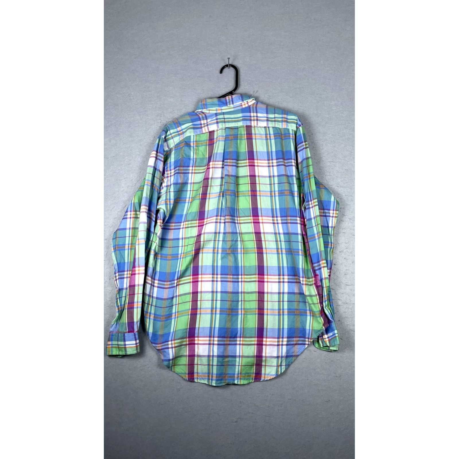 Ralph Lauren Ralph Lauren Shirt Mens Medium Green Plaid Madras Button Down Classic Fit Pony Size US M / EU 48-50 / 2 - 6 Thumbnail