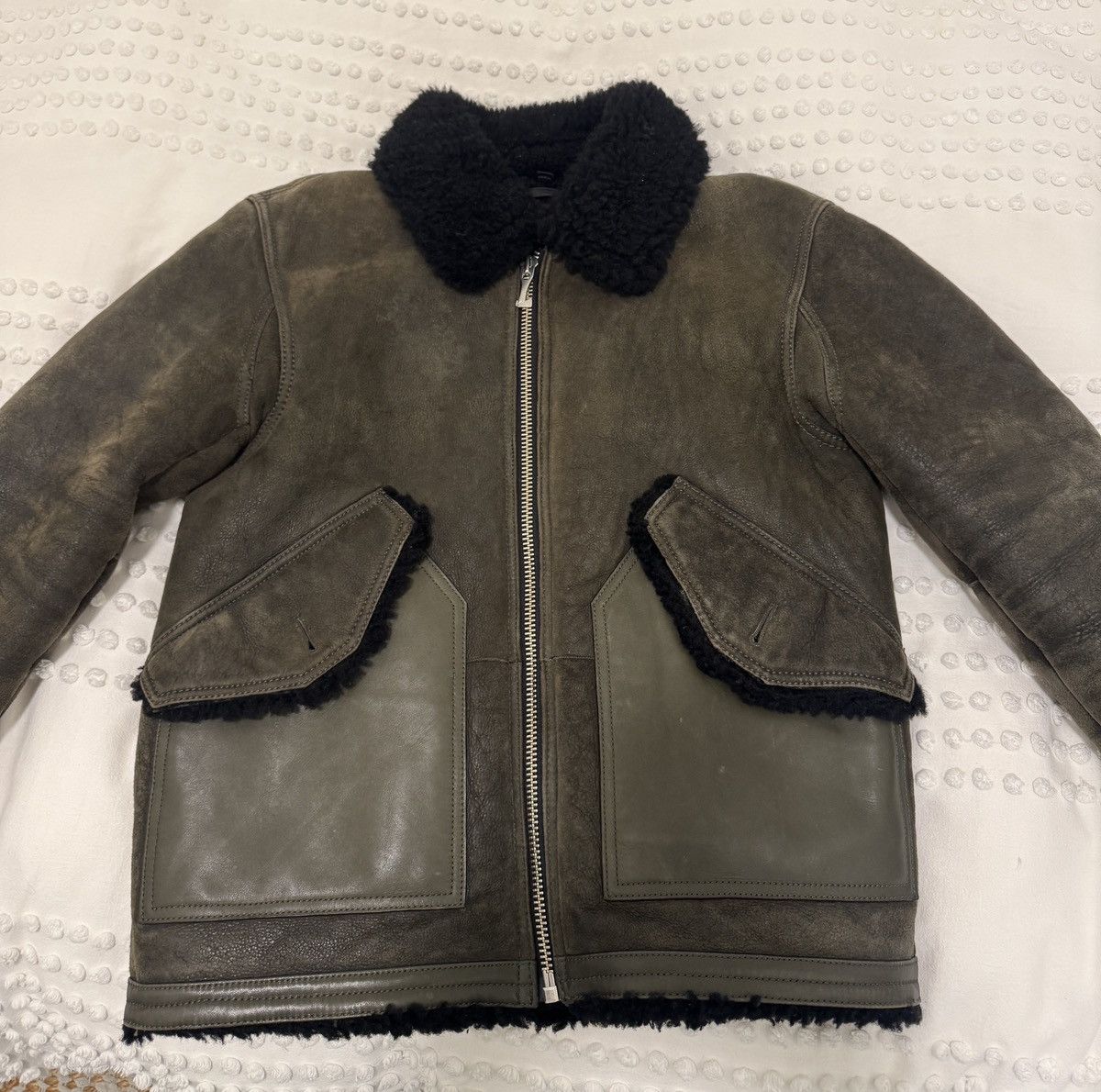 Coach Shearling Coach Bomber Leather Jacket Size US M / EU 48-50 / 2 - 2 Thumbnail