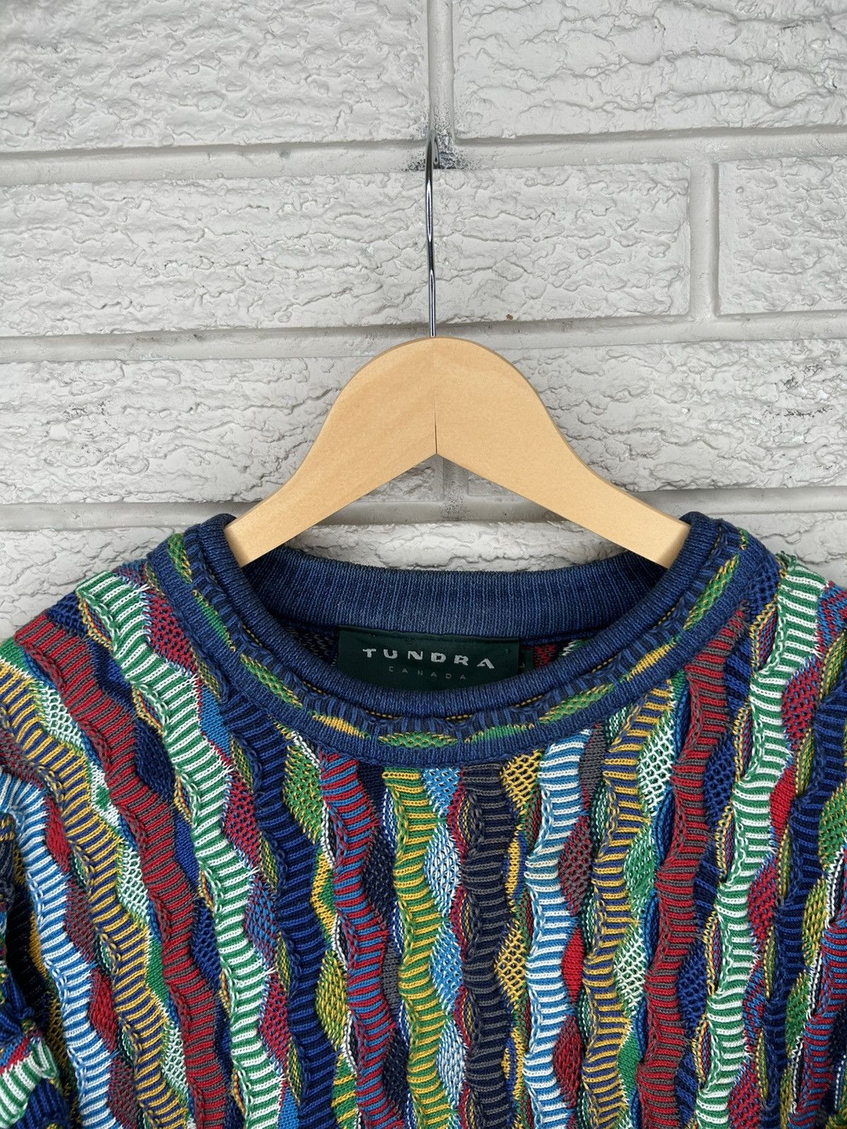 Tundra Vintage 90s Tundra 3D Coogi Style Knit Size US L / EU 52-54 / 3 - 7 Thumbnail