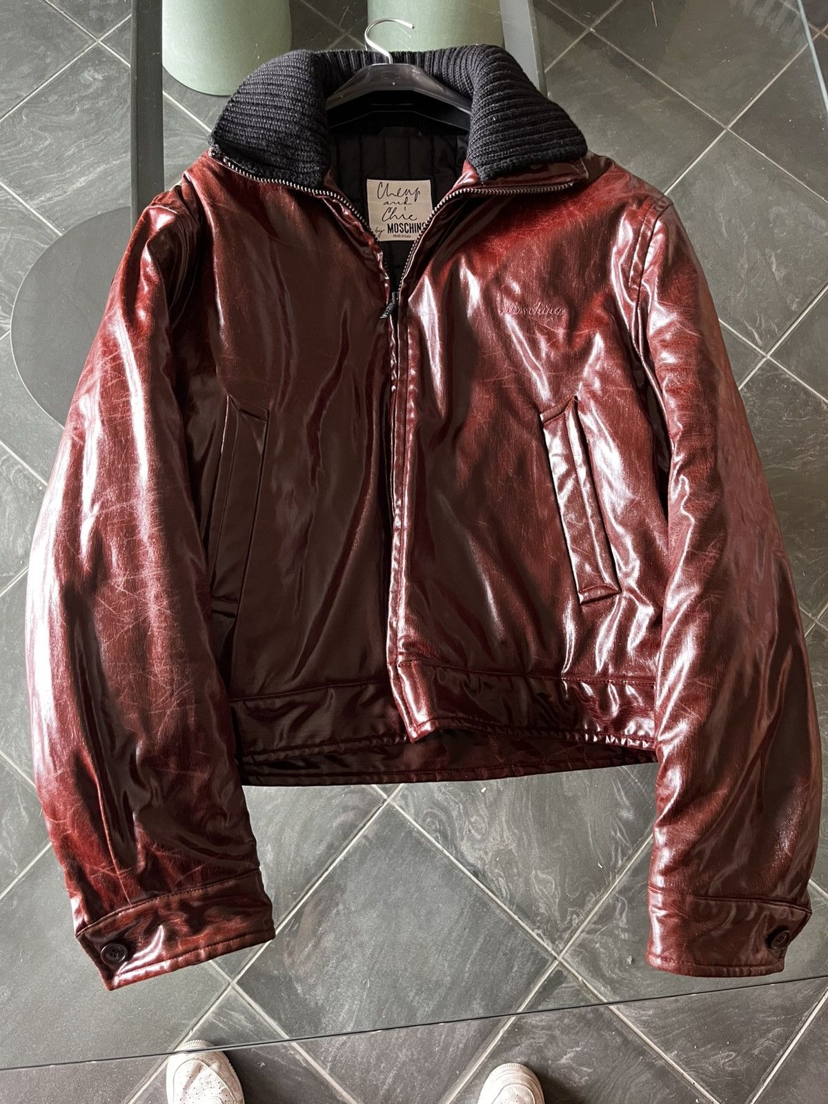 Moschino Burgundy Moschino Archive Jacket Size US M / EU 48-50 / 2 - 1 Thumbnail