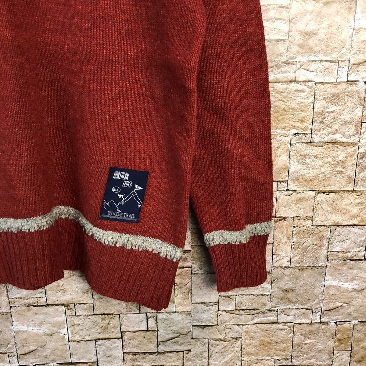 Vintage Nothen Truck Red Knitwear #A1217 Size M / US 6-8 / IT 42-44 - 8 Thumbnail
