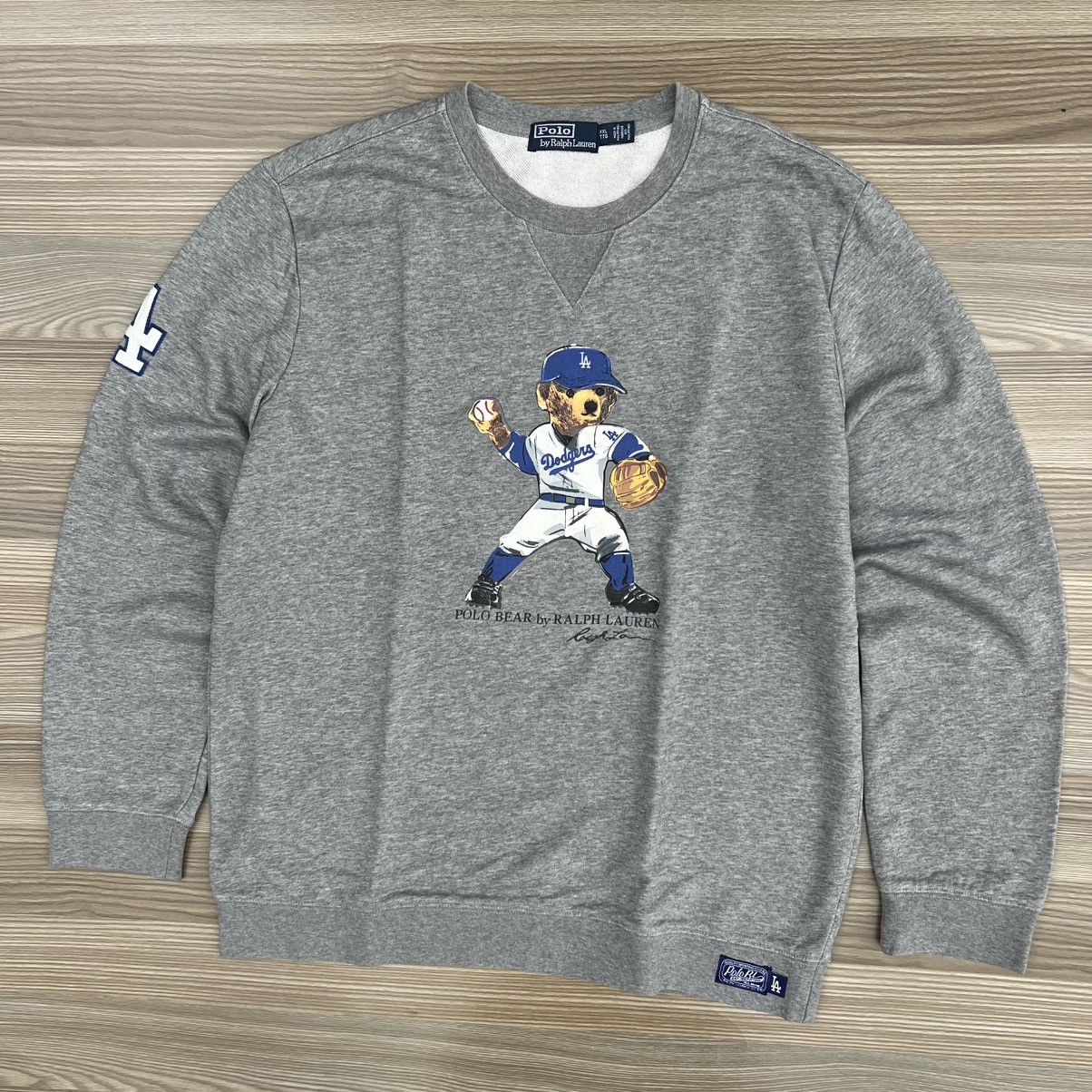 Polo Ralph Lauren LA Dodgers Bear Crewneck Sweatshirt.