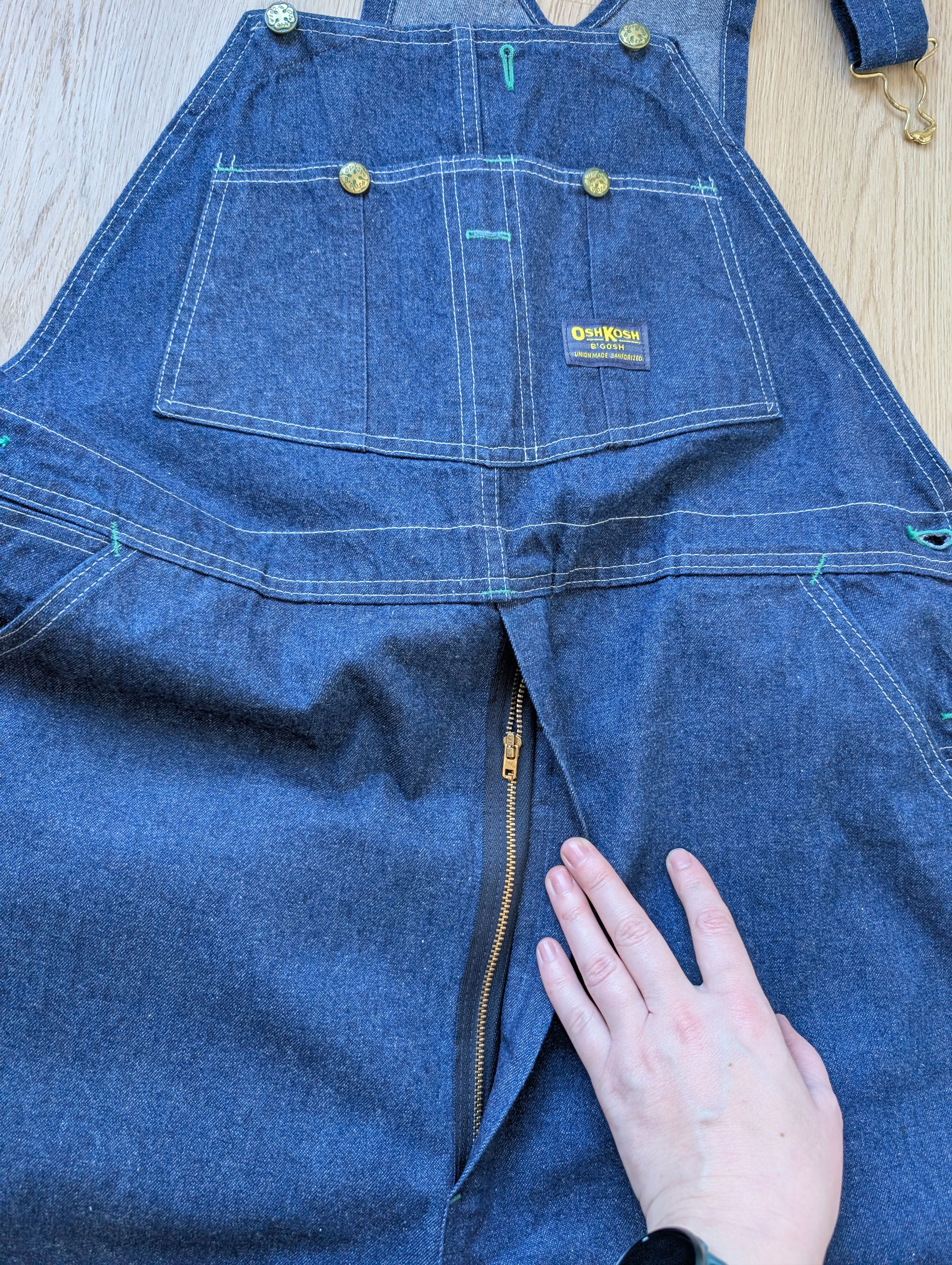 Other Vintage OshKosh B'gosh Vestback Denim Overalls Mens 40 x 31 Size US 40 / EU 56 - 8 Thumbnail