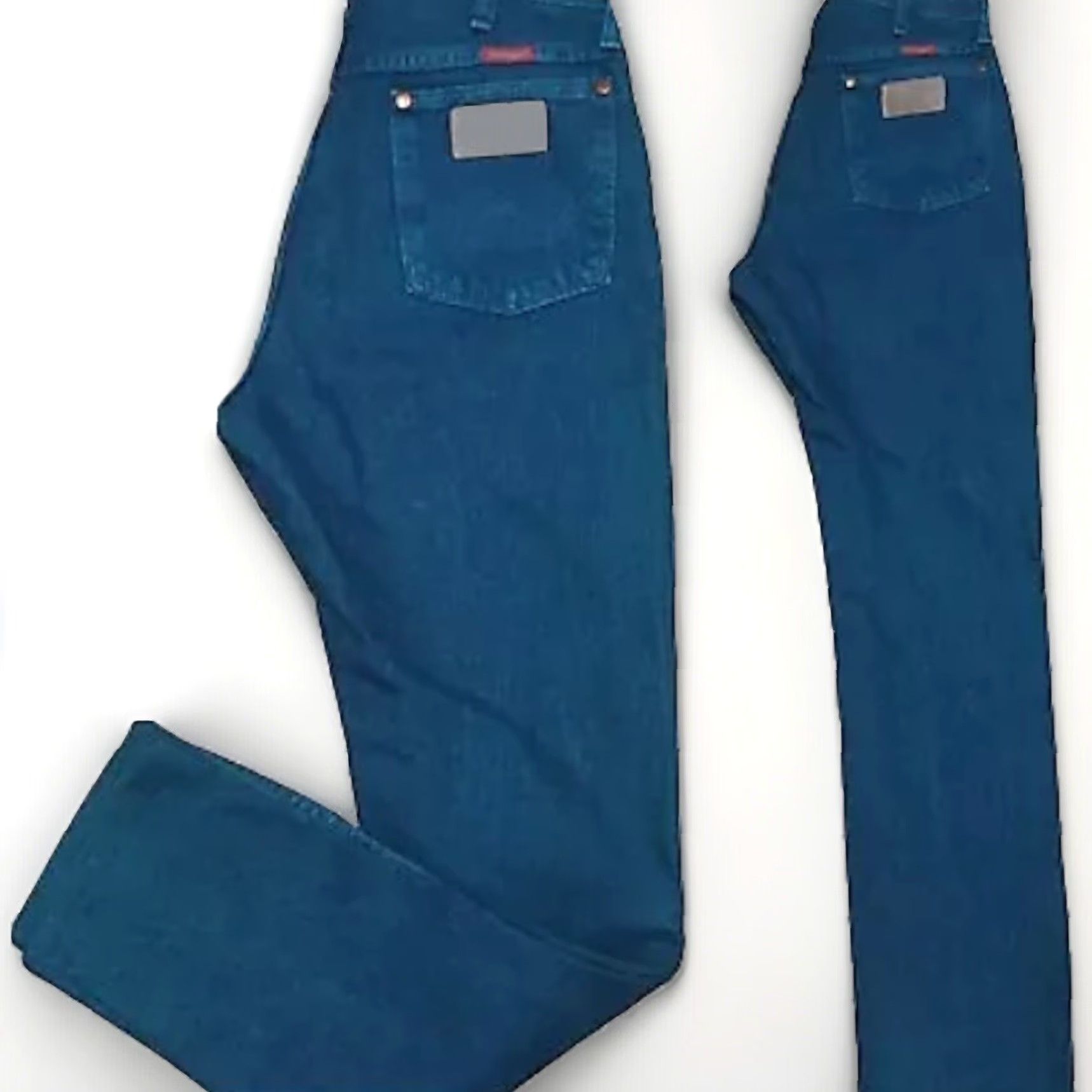 Wrangler VINTAGE Wrangler Jeans High Waist Blue Green Made In USA Sz 11 30 In Waist Rockabilly Denim Jeans Mens Womens Size 32" / US 10 / IT 46 - 6 Thumbnail