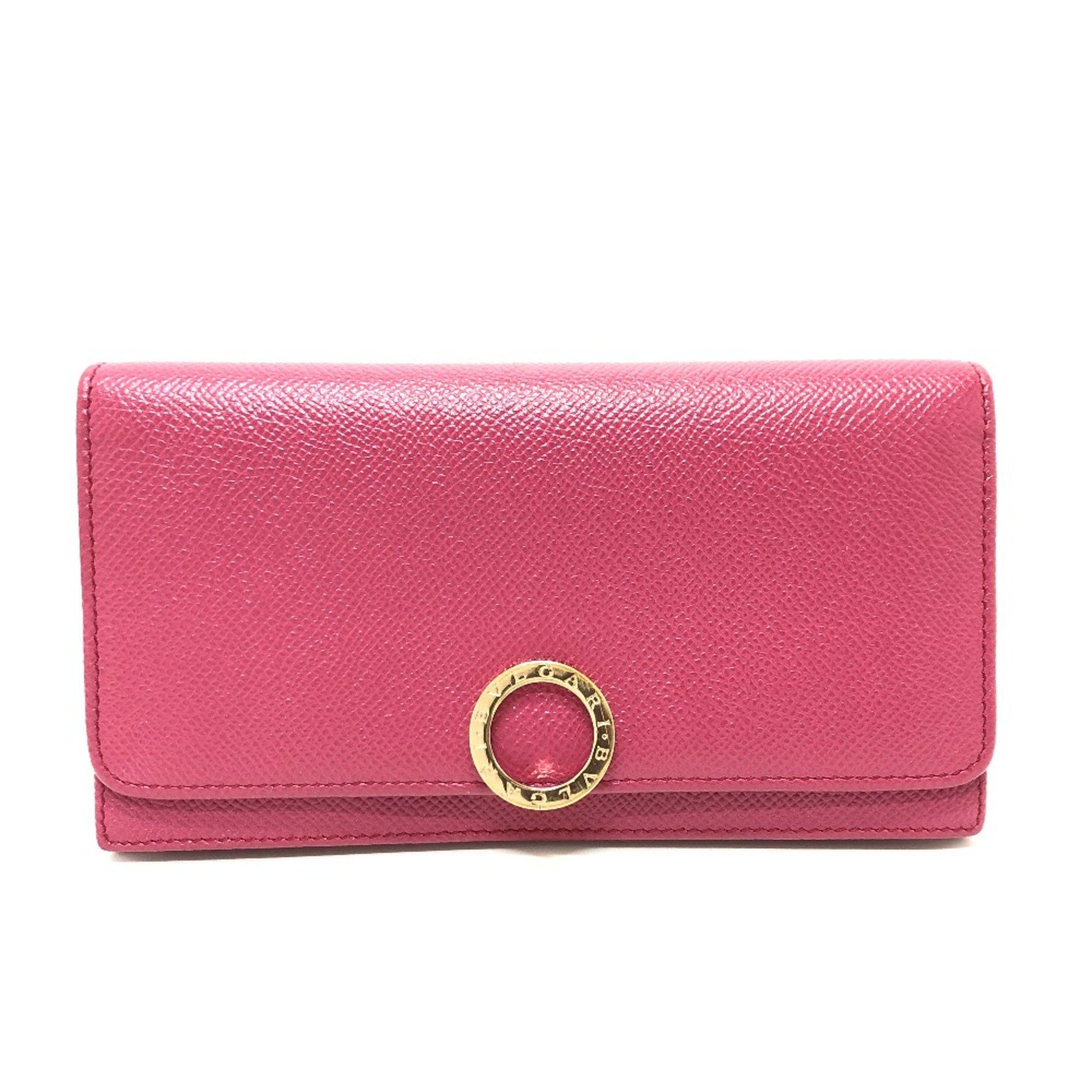 Bvlgari Bvlgari Logo clip Wallet Long Wallet pink GoldHardware Size ONE SIZE - 1 Thumbnail