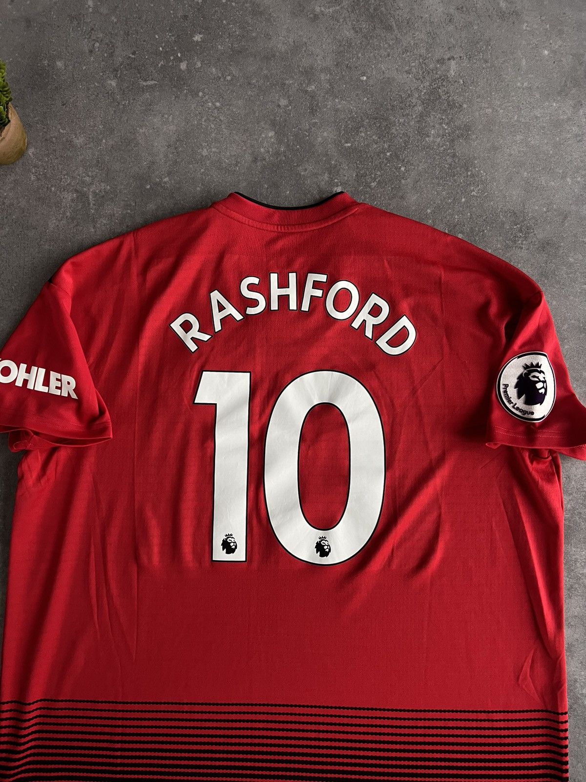 Adidas × Vintage Adidas Manchester United Rashford Premier League Football Size US XXL / EU 58 / 5 - 2 Thumbnail