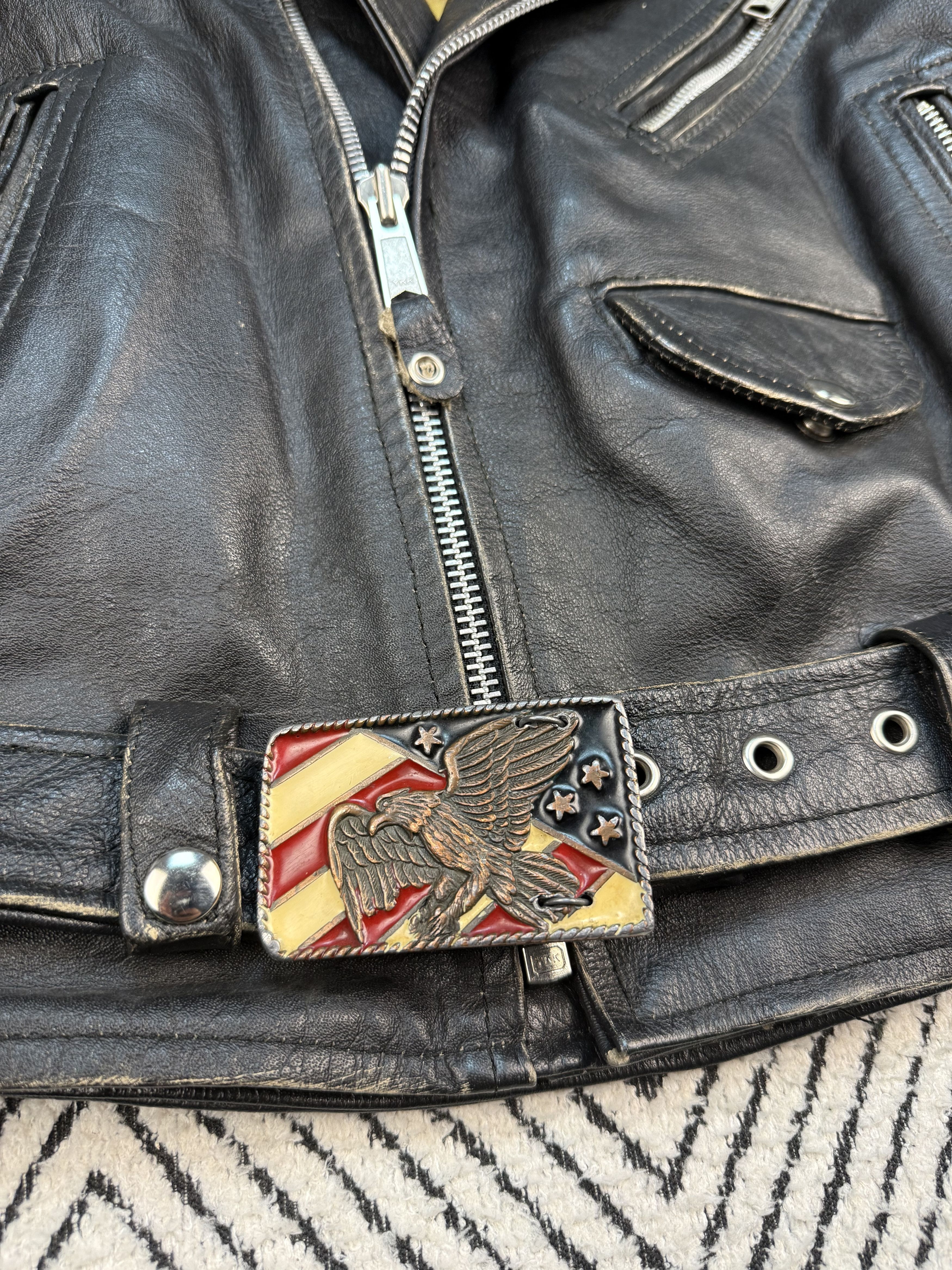 Vintage Vintage Motorcycle biker leather jacket Size US M / EU 48-50 / 2 - 4 Thumbnail