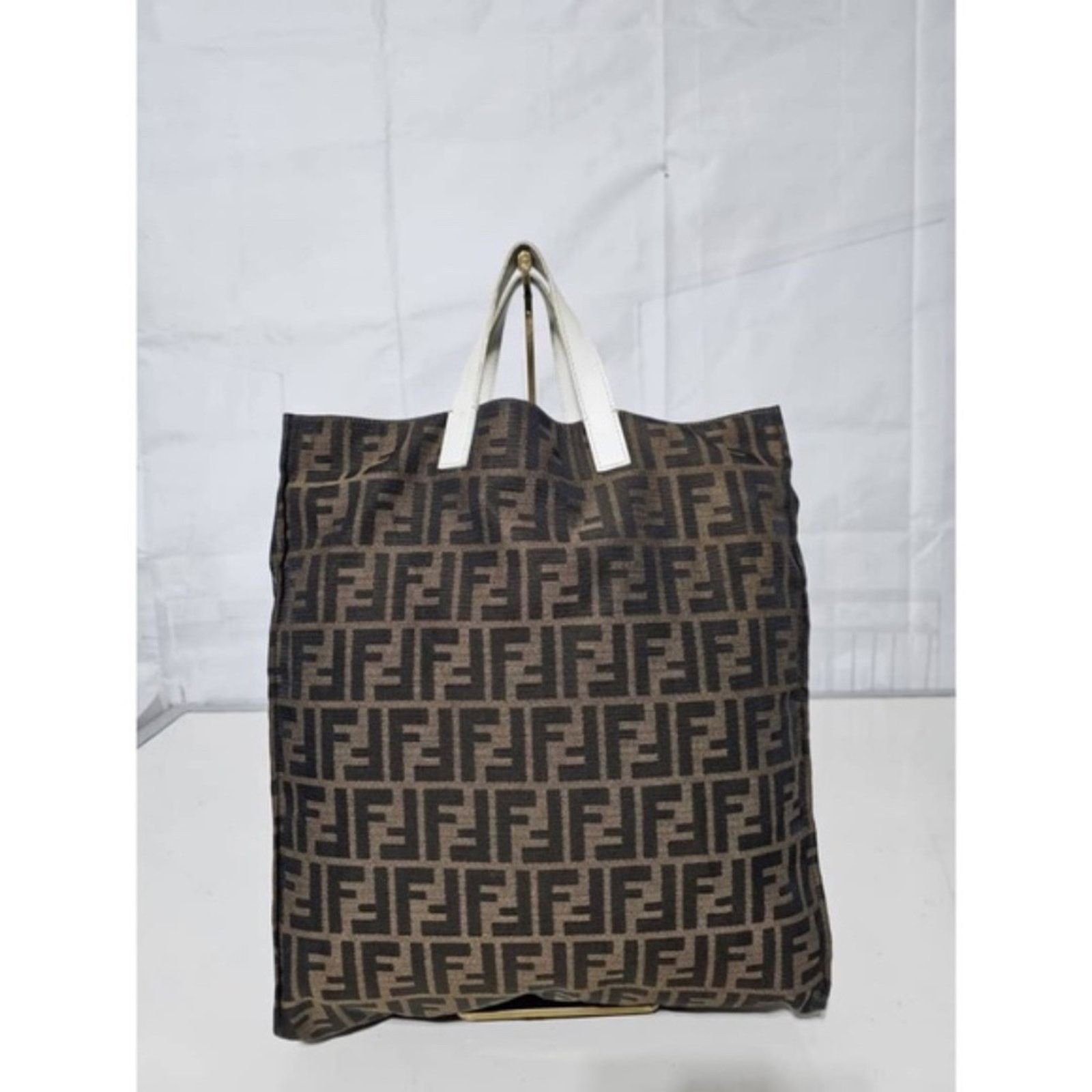 Fendi Authent FENDI Zucca Special Shopping Tote Tobacco TOP HANDLE Size ONE SIZE - 6 Thumbnail