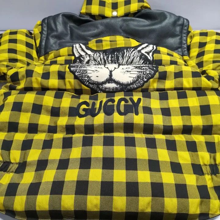 Gucci Gucci Gucci Plaid Zip-Up Warm Down Jacket -2506 Size US L / EU 52-54 / 3 - 8 Thumbnail