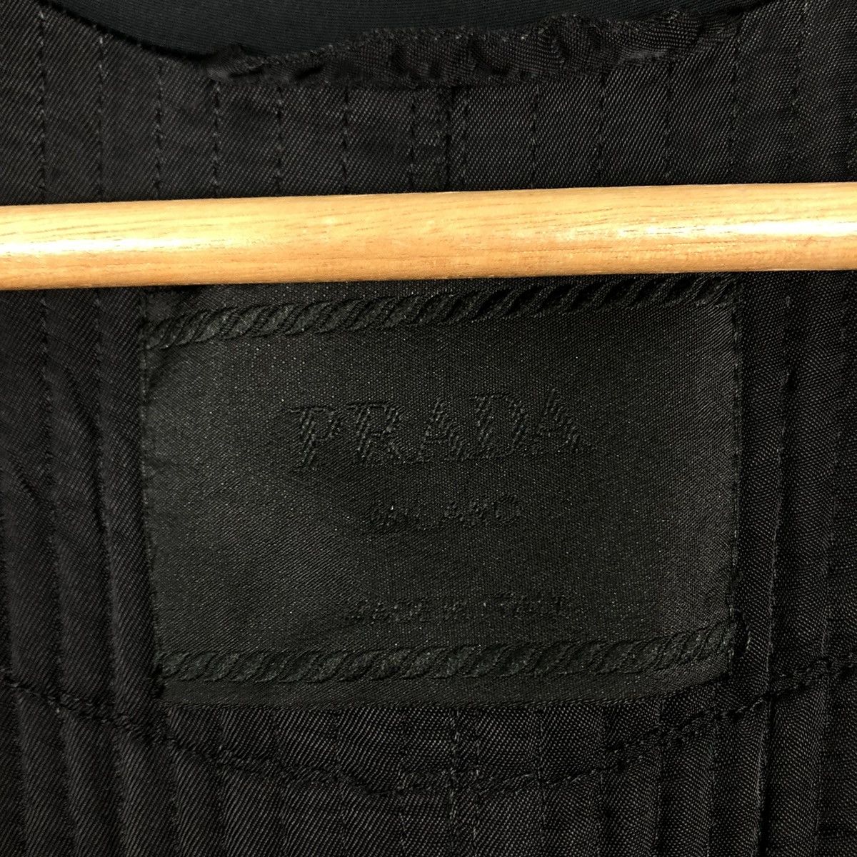 Prada 🔥RICH BLACK VINTAGE PRADA MILANO BONDAGE BELT JACKET Size M / US 6-8 / IT 42-44 - 20 Thumbnail