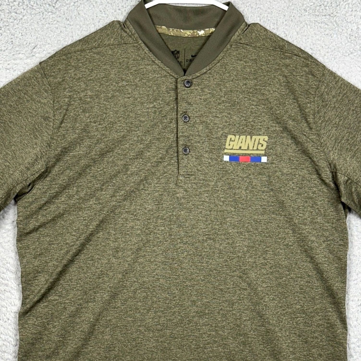Nike Nike NFL Polo Shirt Mens Large Green Dri-Fit Blade Collar Football Casual Shirt Size US L / EU 52-54 / 3 - 3 Thumbnail