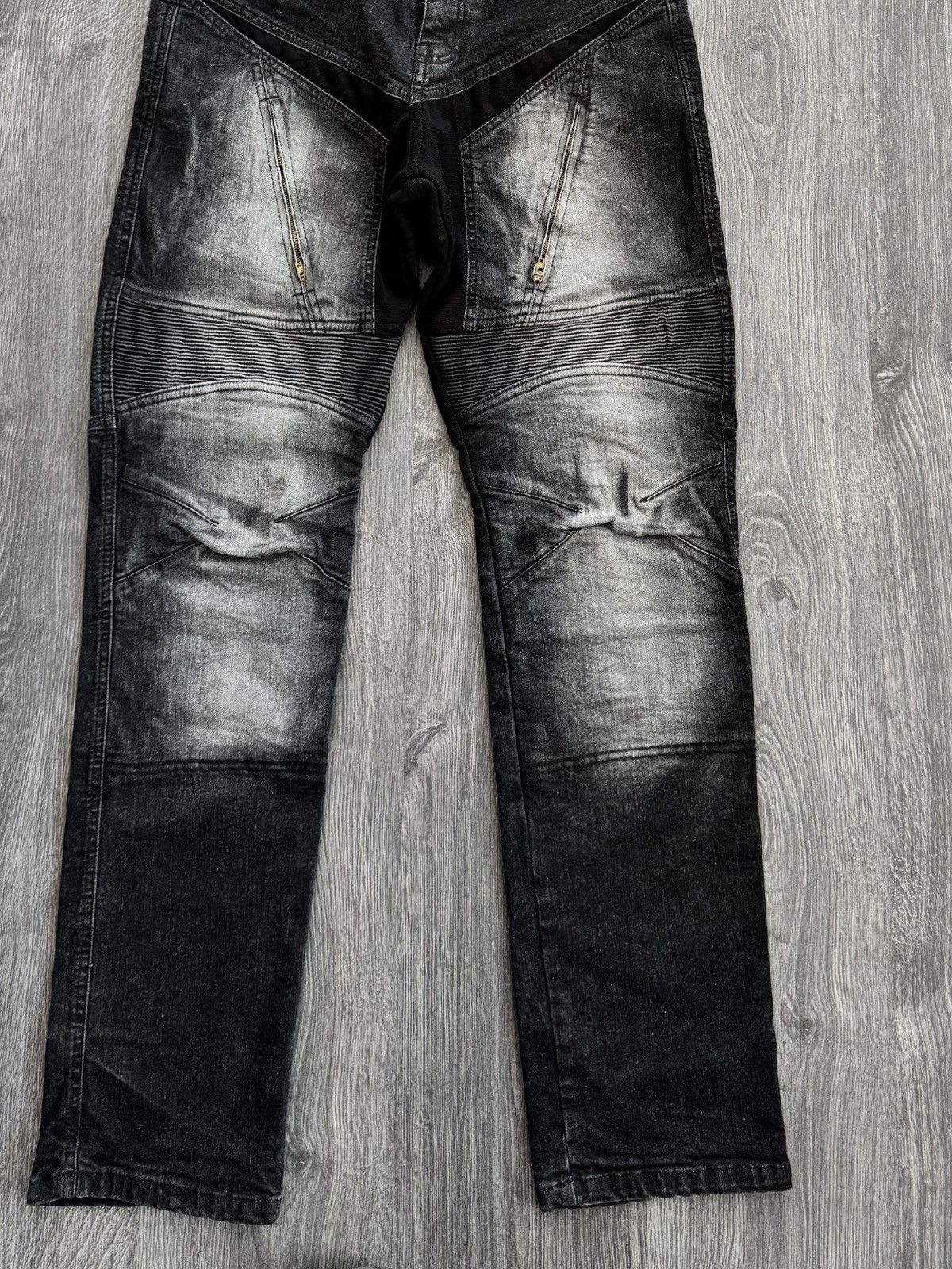 Japanese Brand Y2K Vintage Balenciaga /Amiri Style Zip Jeans Size US 32 / EU 48 - 2 Thumbnail