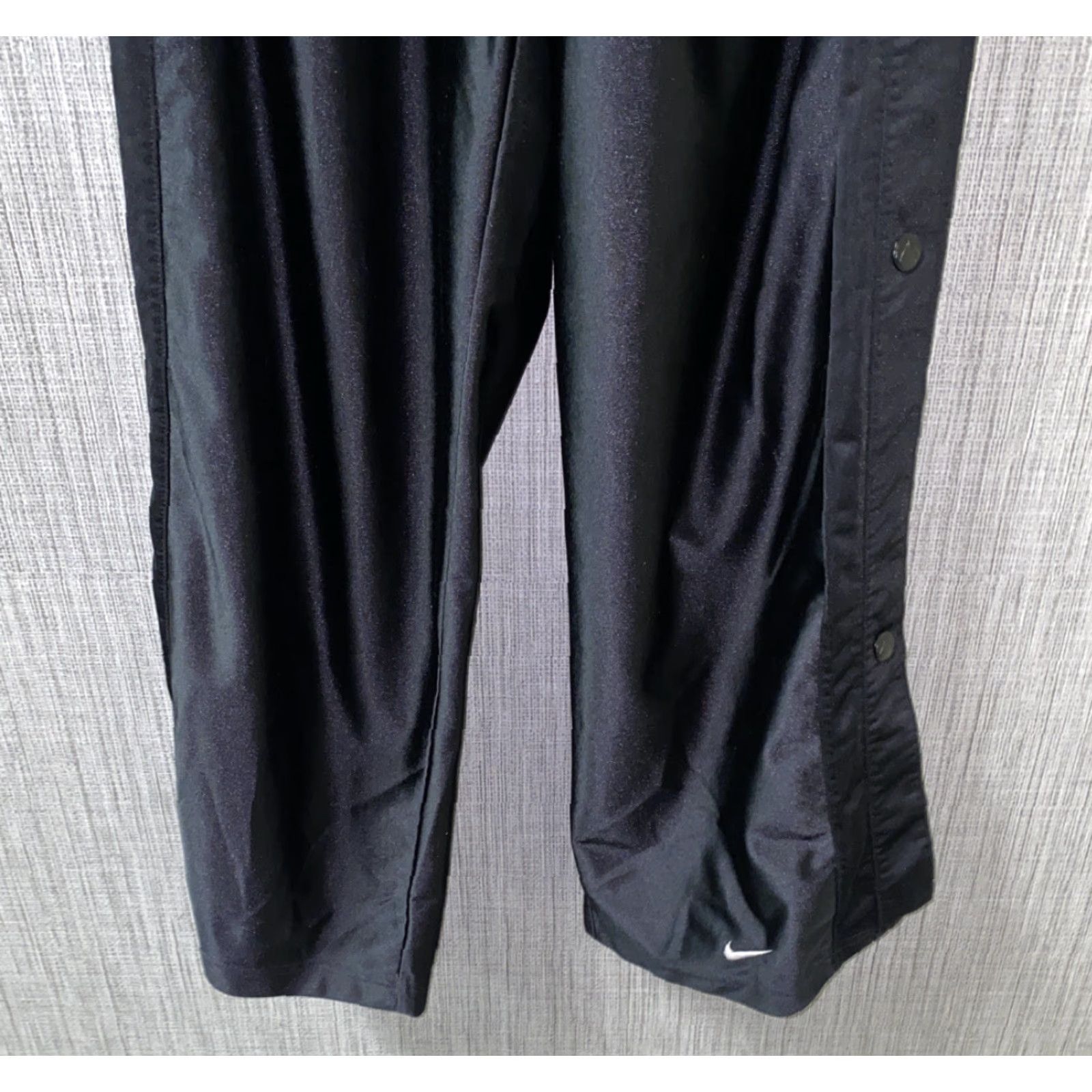 Nike Nike Mens Black Polyester Side Snap Workout Pants Size 2XL Size US 39 - 3 Thumbnail