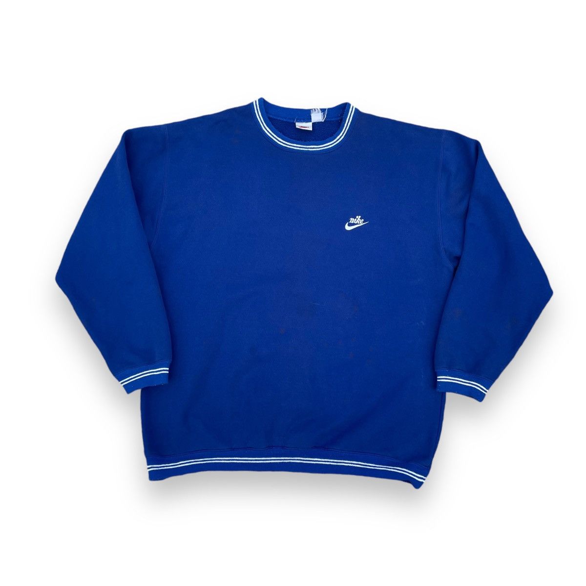 Nike VINTAGE 90s NIKE EMBROIDERED LOGO SPELL OUT SWEATSHIRT Size US XL / EU 56 / 4 - 1 Thumbnail