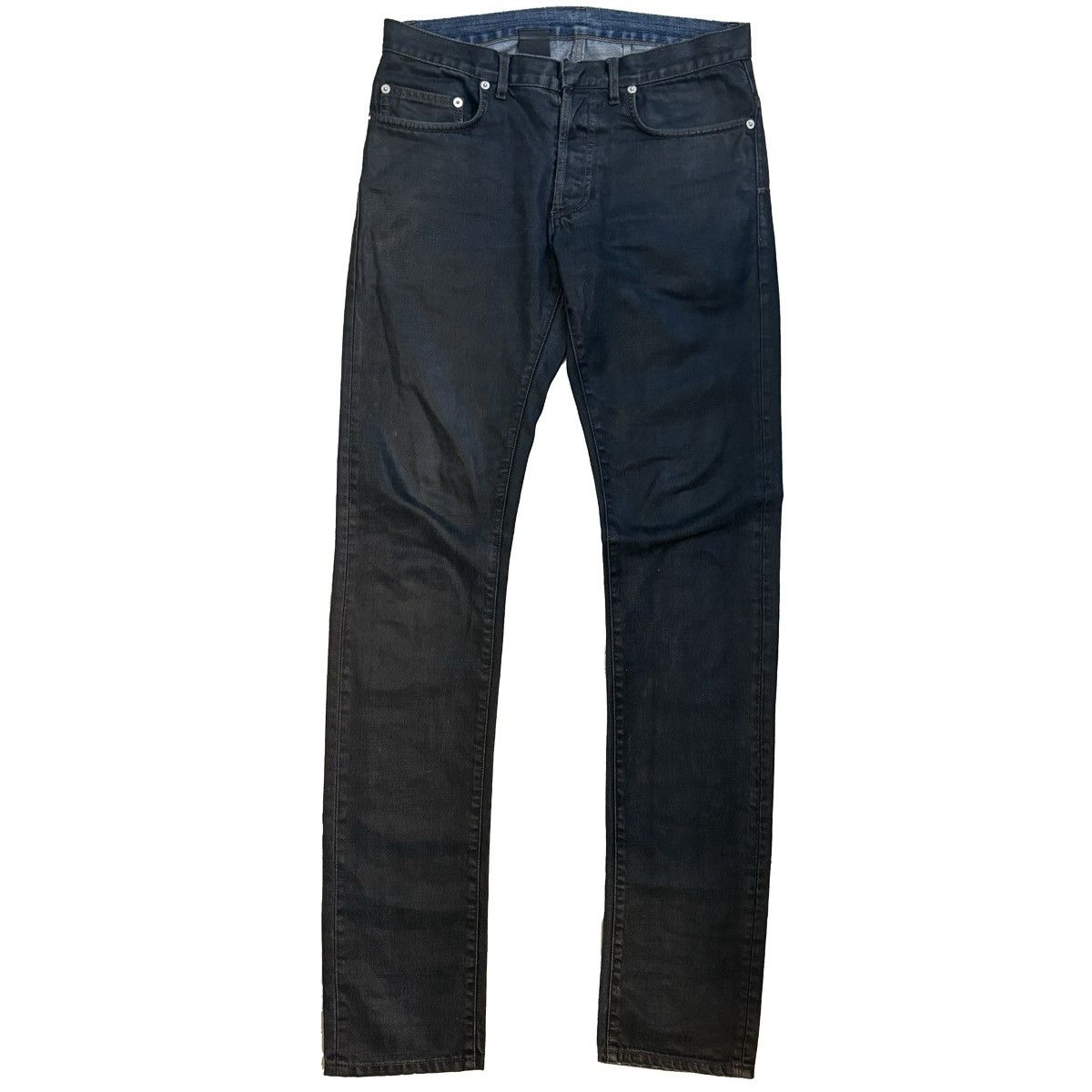 Dior Kris Van Assche Dior Waxed Denim Size US 29 - 2 Thumbnail