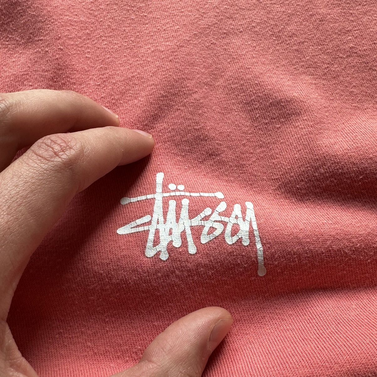 Affliction × Stussy stussy pink logo tee Size US L / EU 52-54 / 3 - 3 Thumbnail