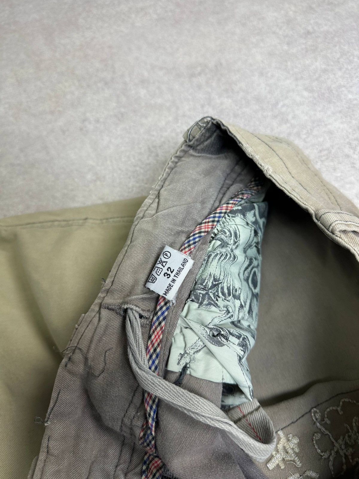 Ed Hardy × Ken Carson Vintage Y2K Skull Embroidery Cargo Grunge Shorts Jorts 32 Size US 32 / EU 48 - 6 Thumbnail