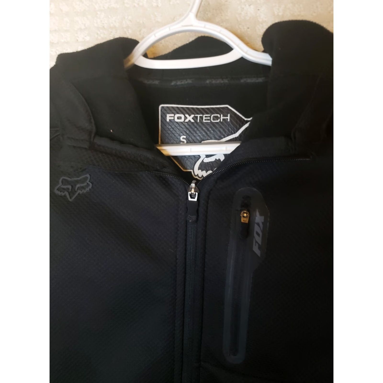 Fox Racing Fox Racing Hoodie Mens S Black Full Zip Foxtech Pockets Hood Logo Zip Chest Poc Size US S / EU 44-46 / 1 - 4 Thumbnail