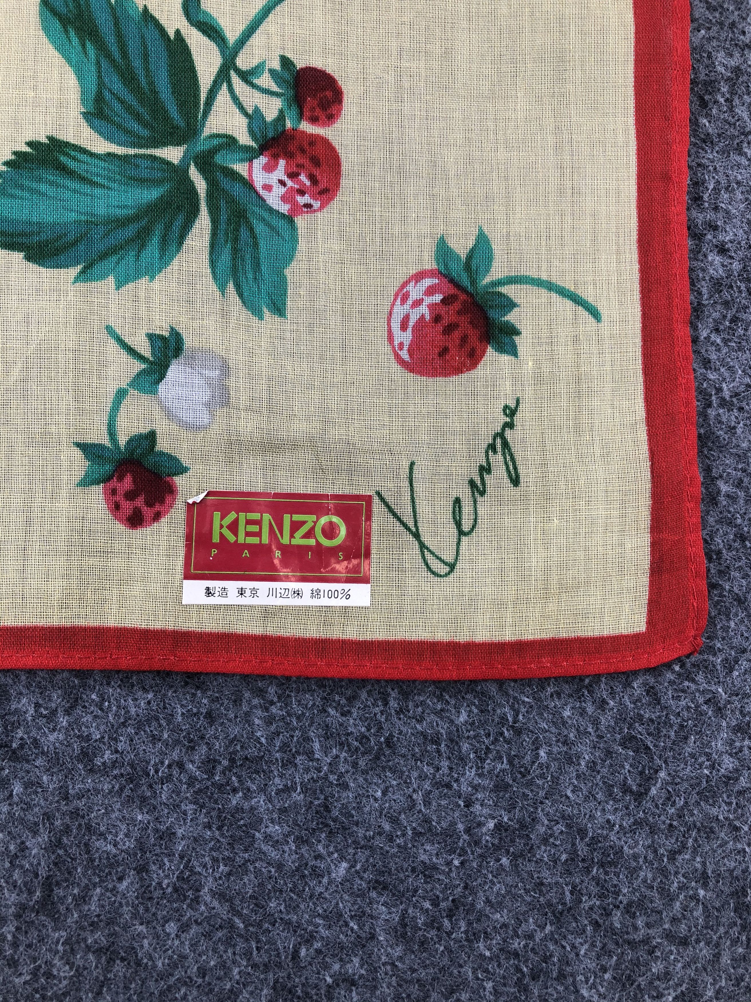 Kenzo Kenzo Floral Handkerchief / Bandana / Neckerchief Size ONE SIZE - 5 Thumbnail