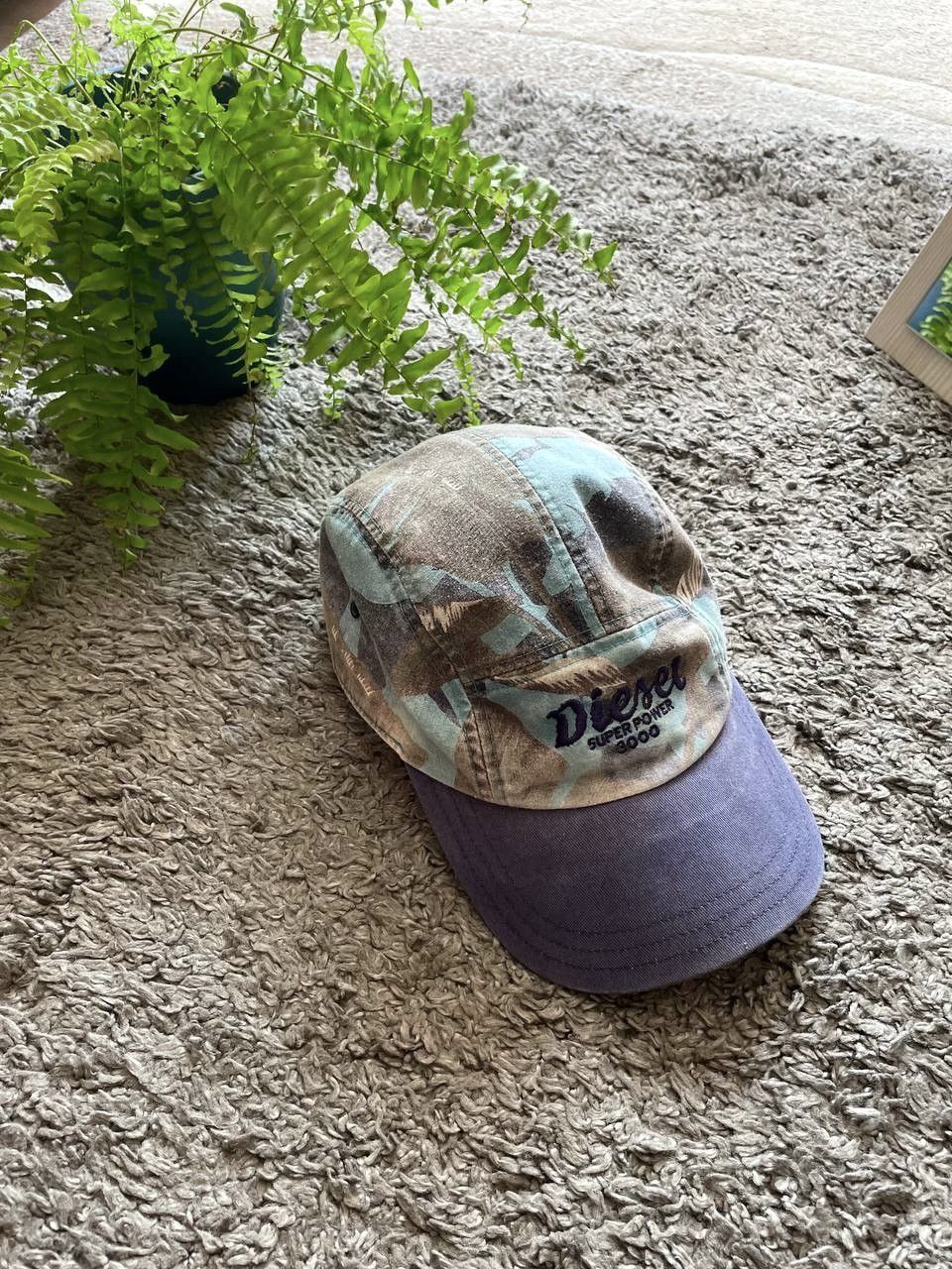 Diesel × Vintage Diesel Cap Streetwear Archive Vintage Center Logo Y2k Rare Size ONE SIZE - 2 Thumbnail